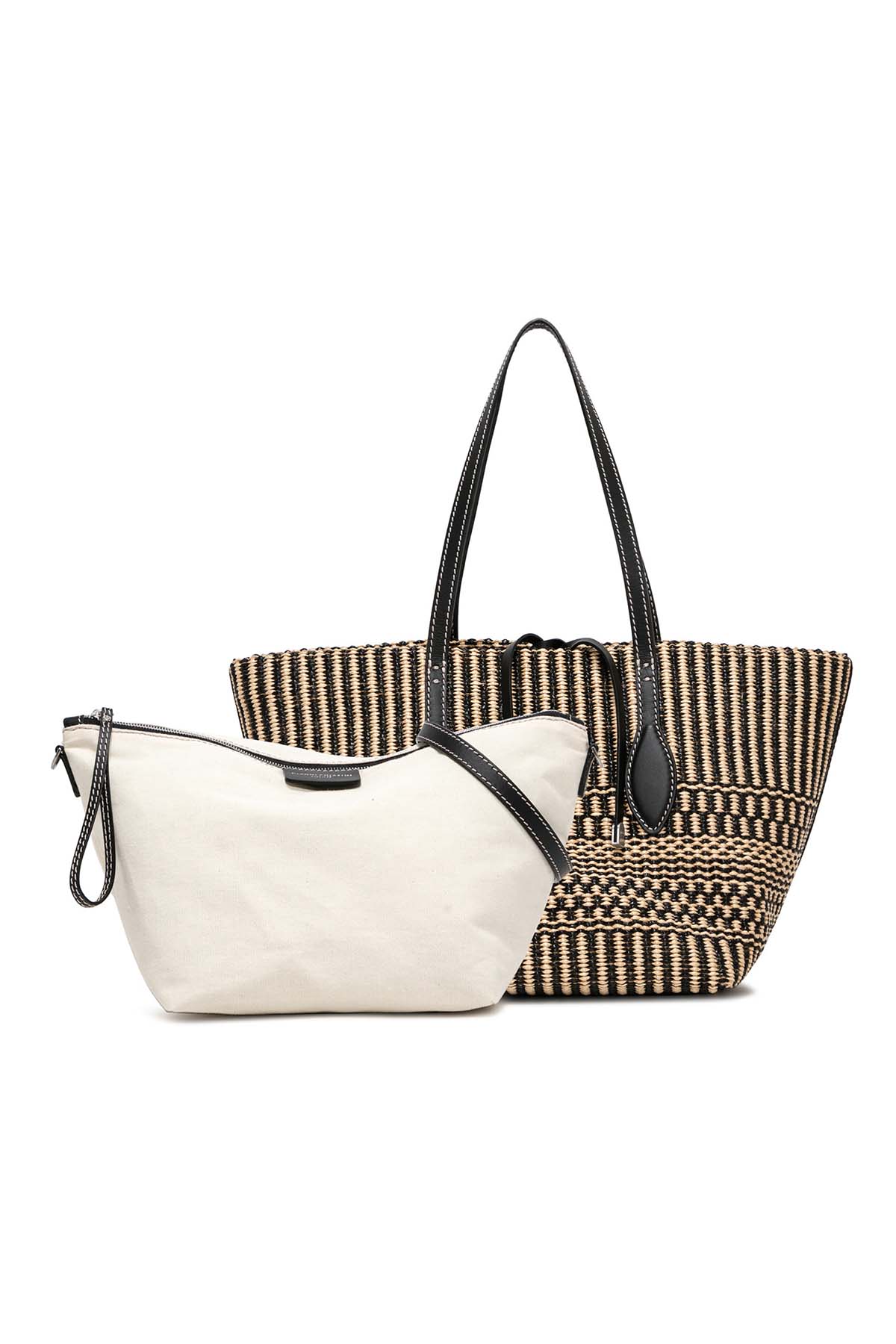 Gianni Chiarini Nur Hasır Örgü Shopping Bag Çanta-Libas Trendy Fashion Store