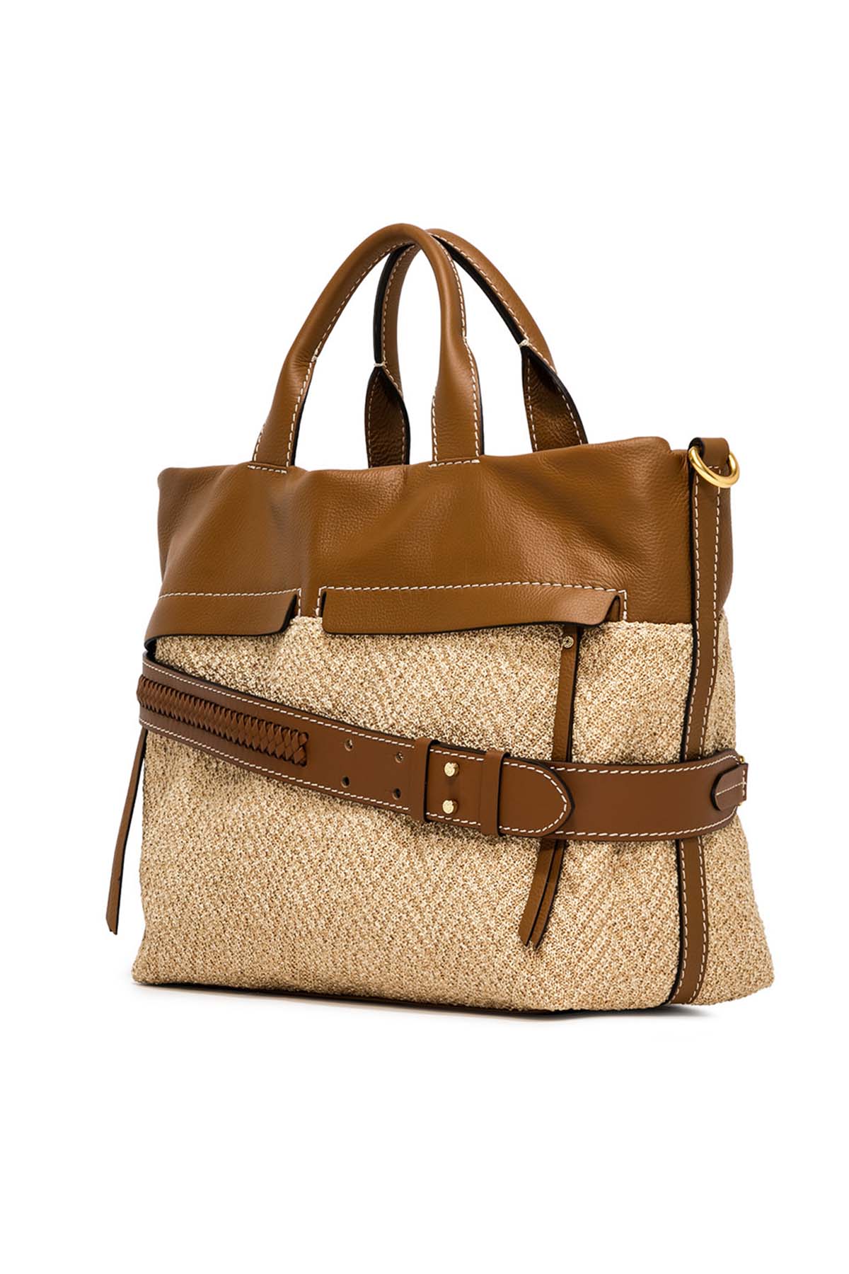 Gianni Chiarini Duna Deri Kombinasyonlu Balıksırtı Çanta-Libas Trendy Fashion Store