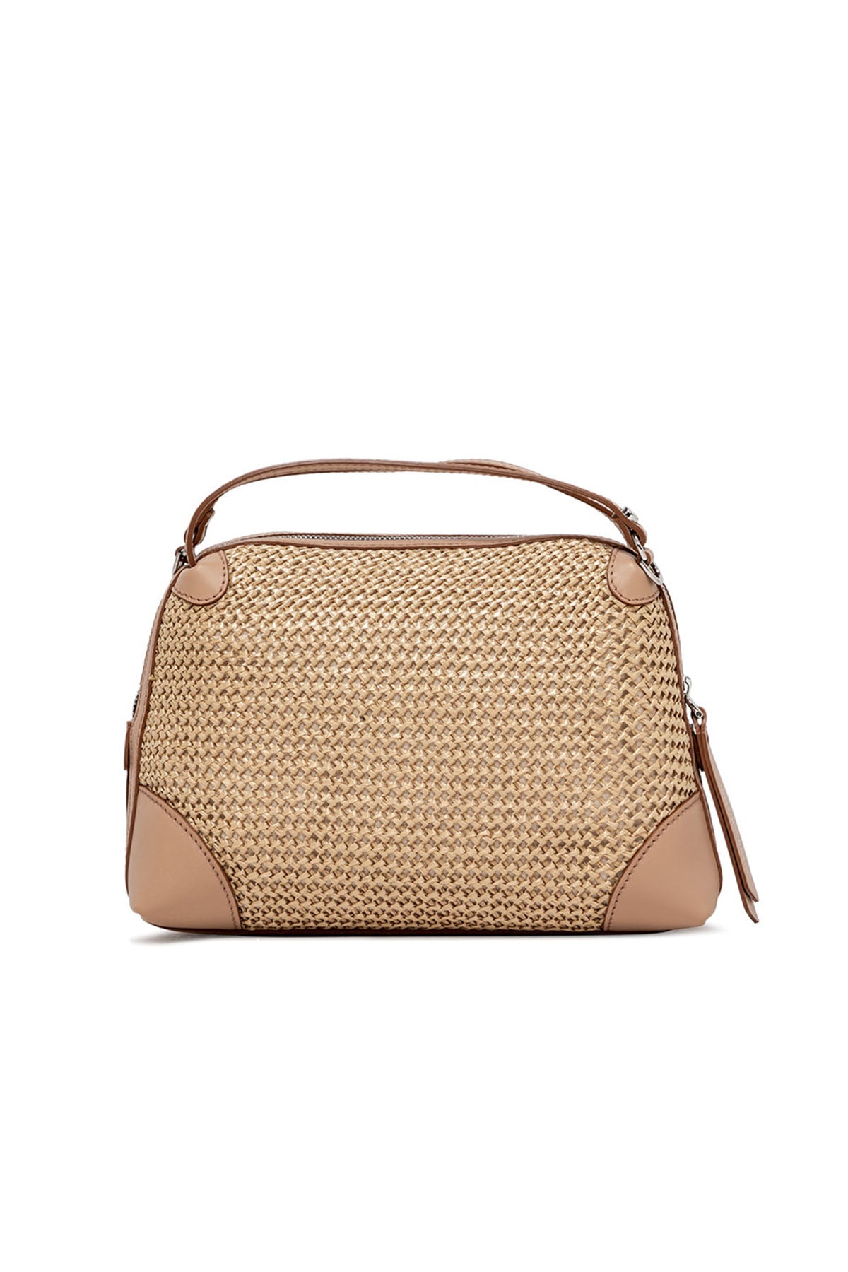 Gianni Chiarini Alifa Deri Kombinasyonlu Hasır Örgü Çanta-Libas Trendy Fashion Store