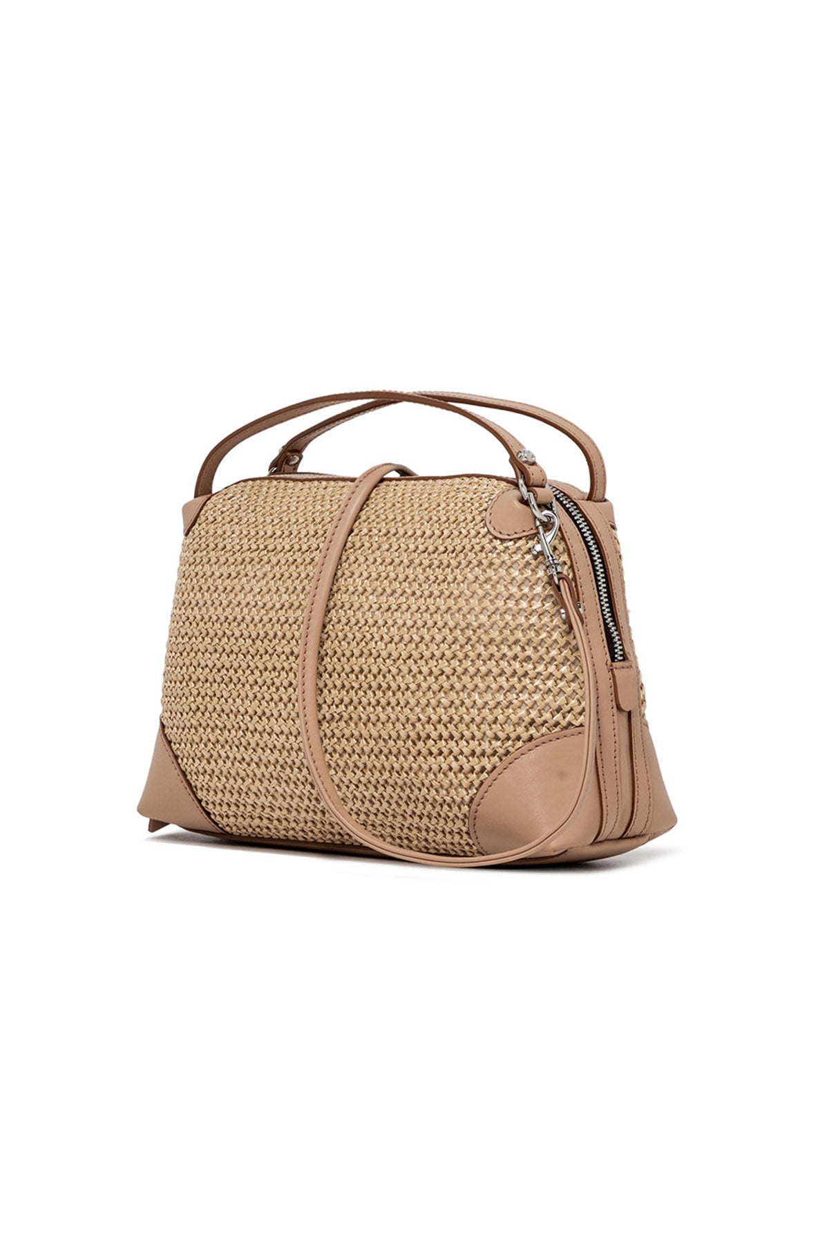 Gianni Chiarini Alifa Deri Kombinasyonlu Hasır Örgü Çanta-Libas Trendy Fashion Store