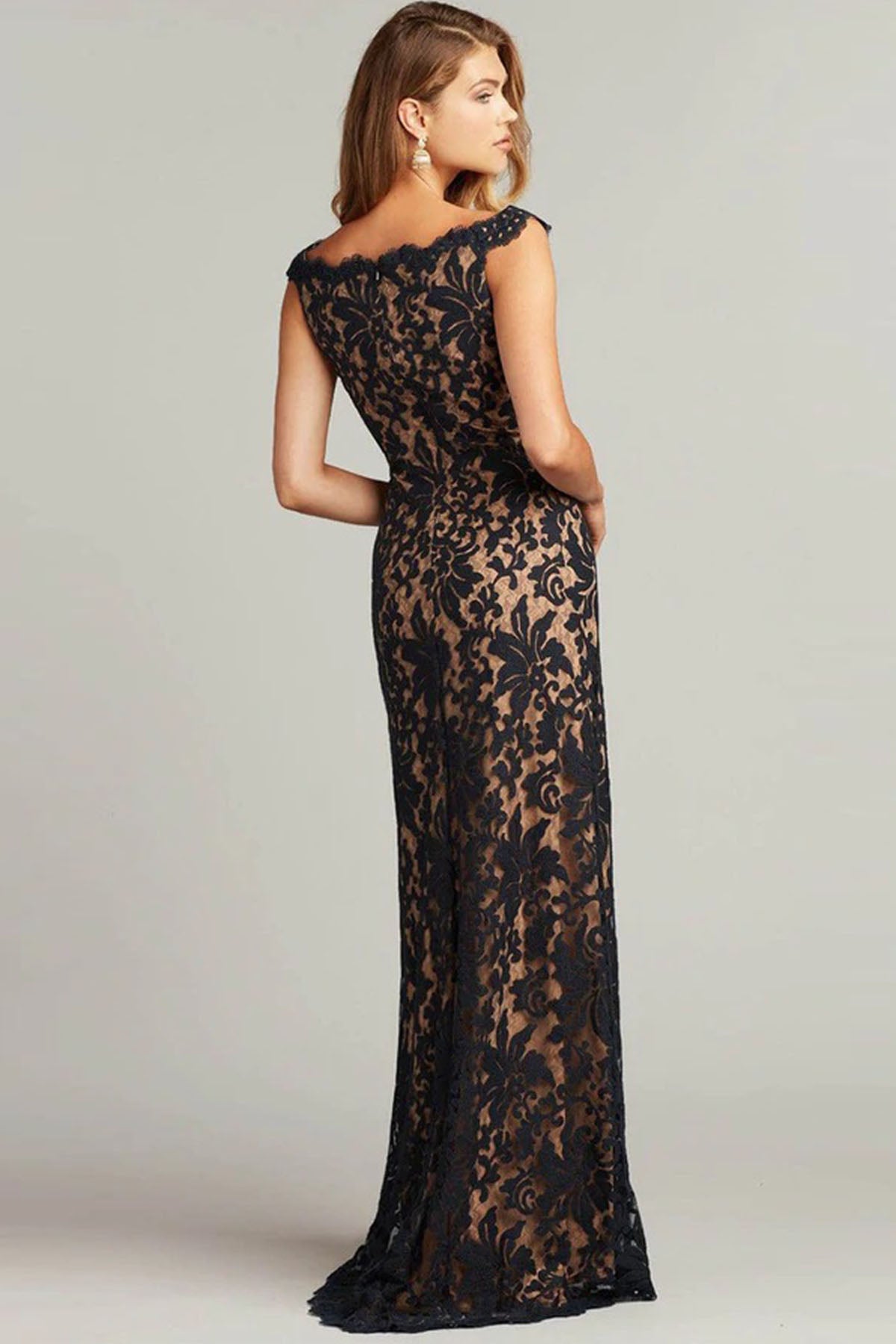 Tadashi Shoji Maxi Abiye Elbise-Libas Trendy Fashion Store