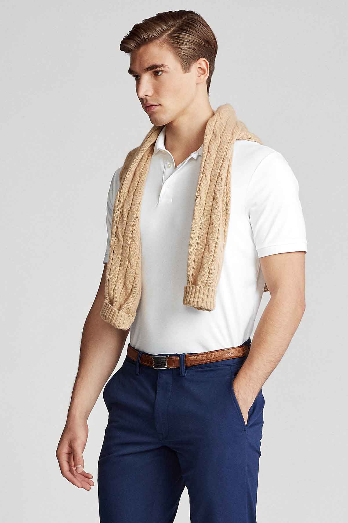 Polo Ralph Lauren Custom Slim Fit Polo Yaka T-shirt-Libas Trendy Fashion Store