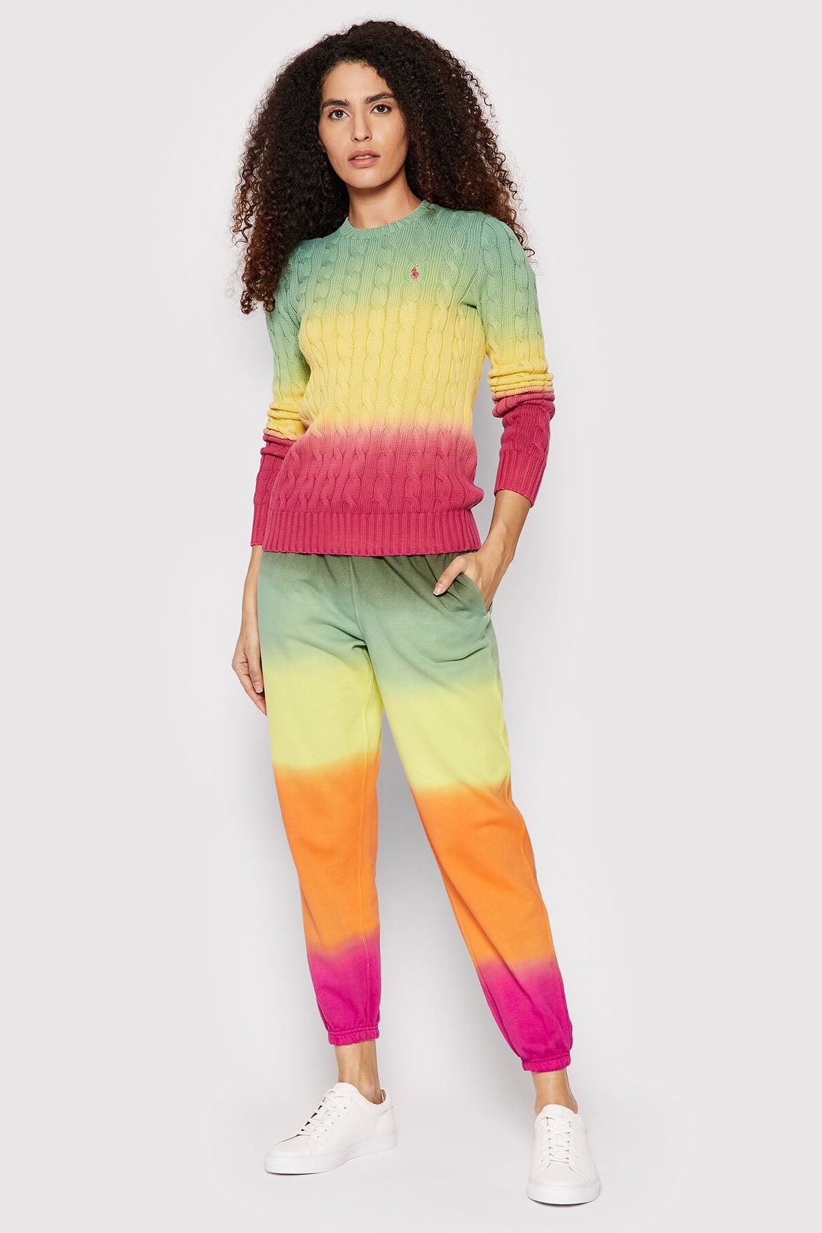 Polo Ralph Lauren Degrade Saç Örgü Triko-Libas Trendy Fashion Store