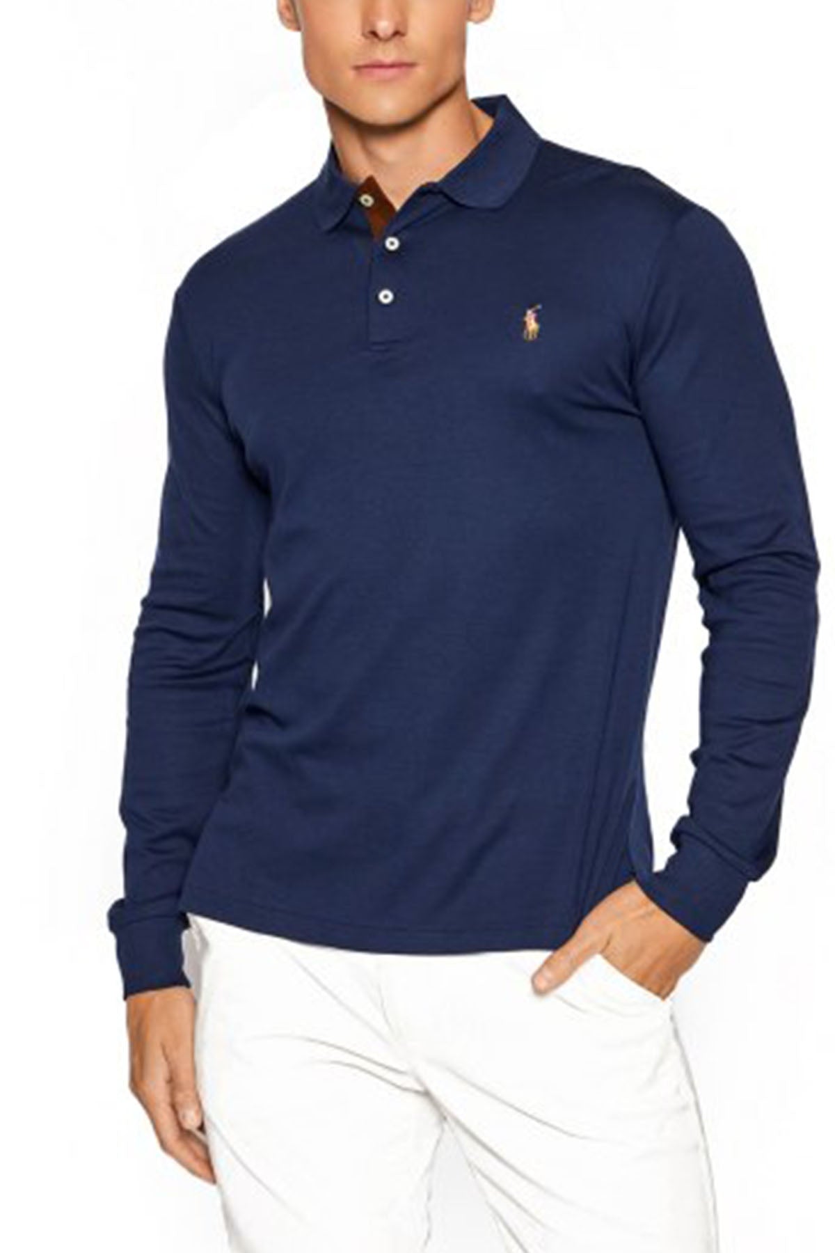 Polo Ralph Lauren Slim Fit Polo Yaka Uzun Kollu T-shirt-Libas Trendy Fashion Store