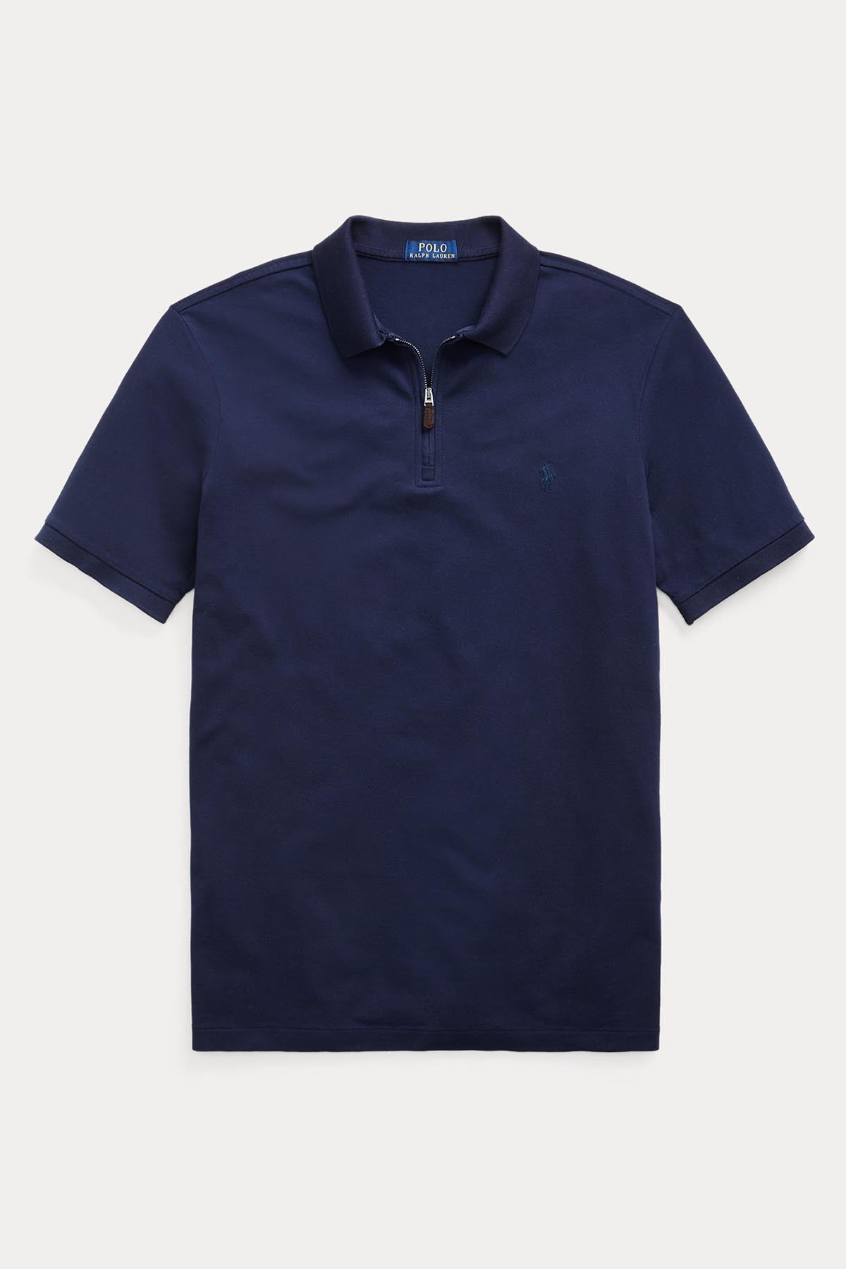 Polo Ralph Lauren Custom Slim Fit Stretch Mesh Fermuarlı Polo Yaka T-shirt-Libas Trendy Fashion Store