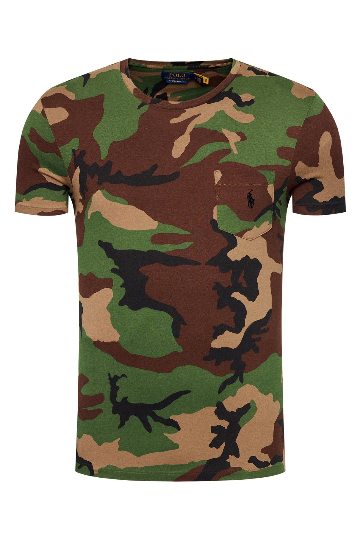 Polo Ralph Lauren Custom Slim Fit Kamuflaj Desenli T-shirt-Libas Trendy Fashion Store