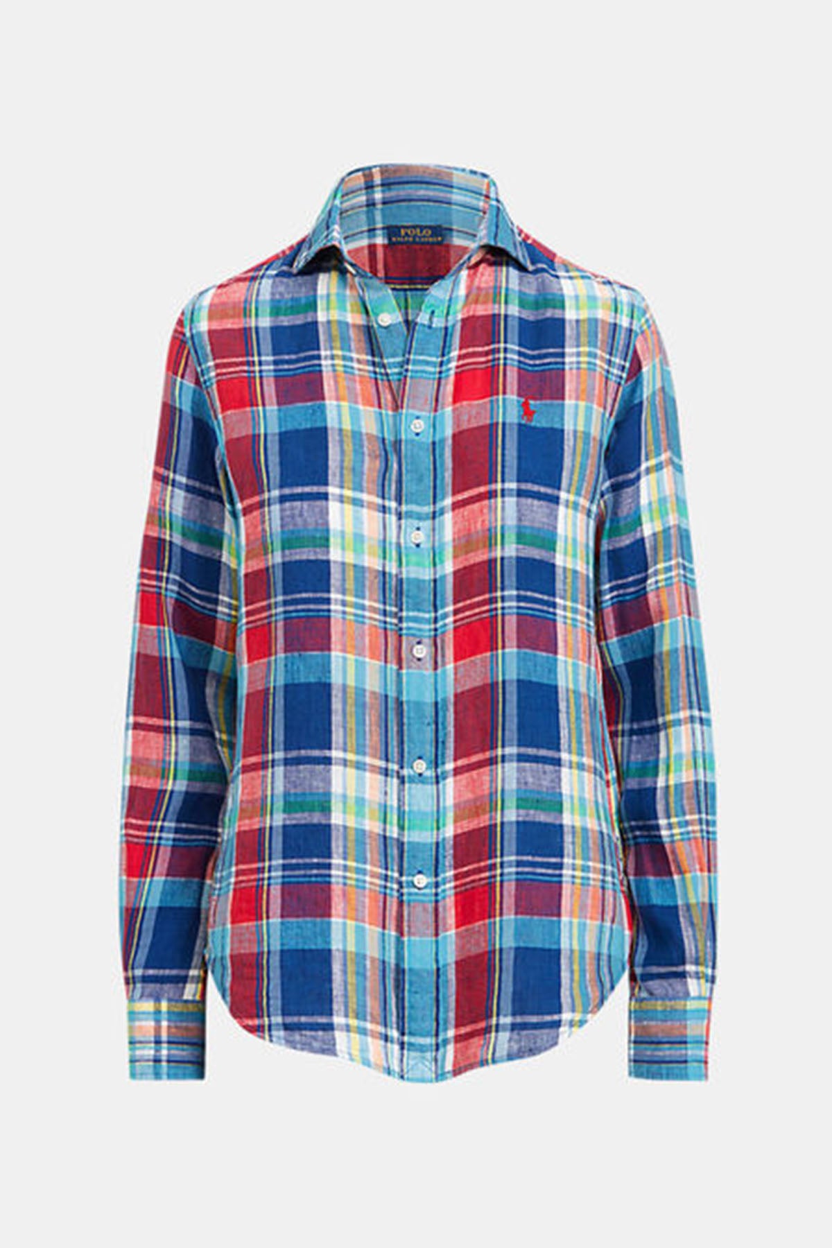 Polo Ralph Lauren Classic Fit Ekose Keten Gömlek-Libas Trendy Fashion Store