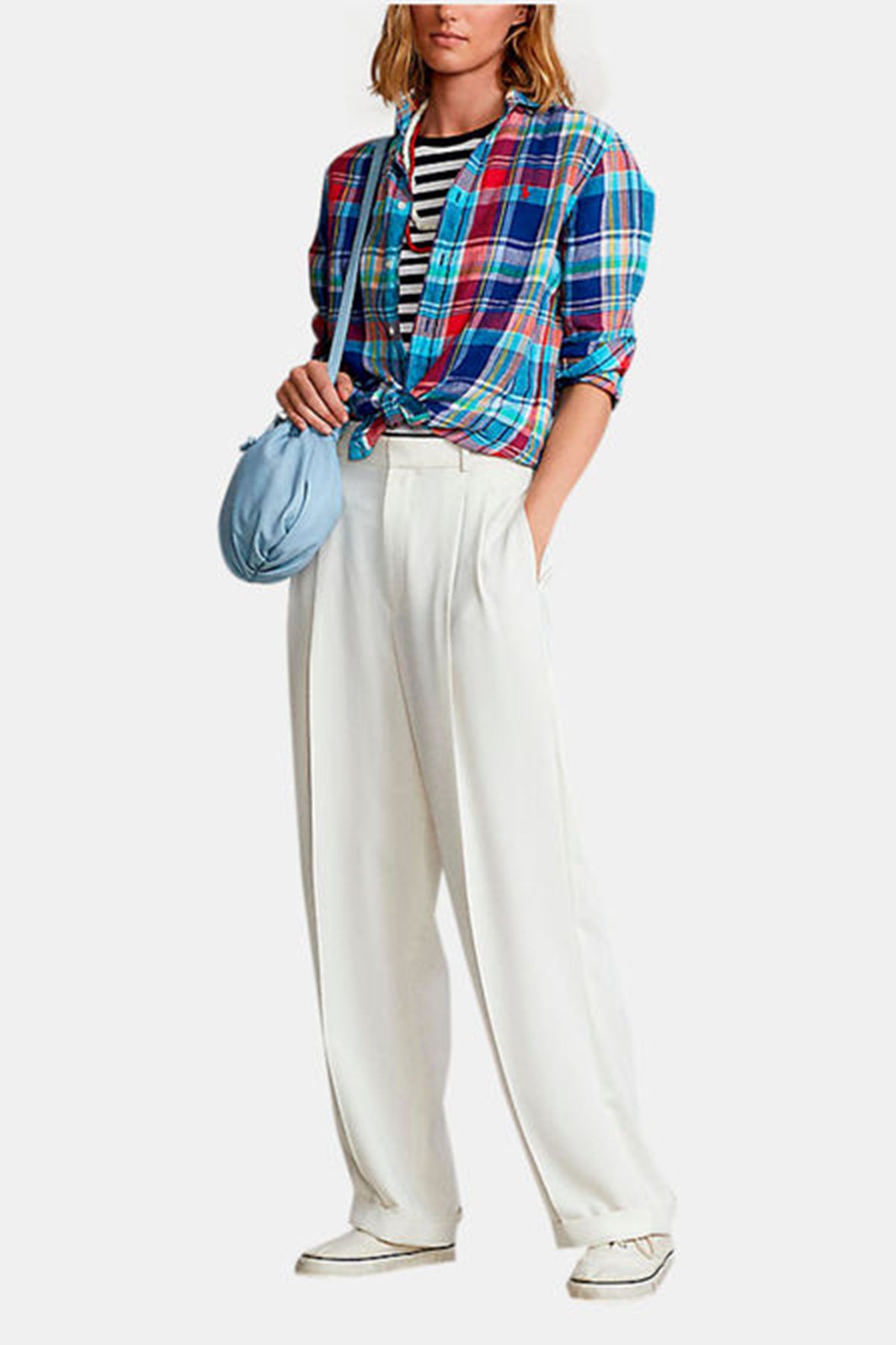 Polo Ralph Lauren Classic Fit Ekose Keten Gömlek-Libas Trendy Fashion Store