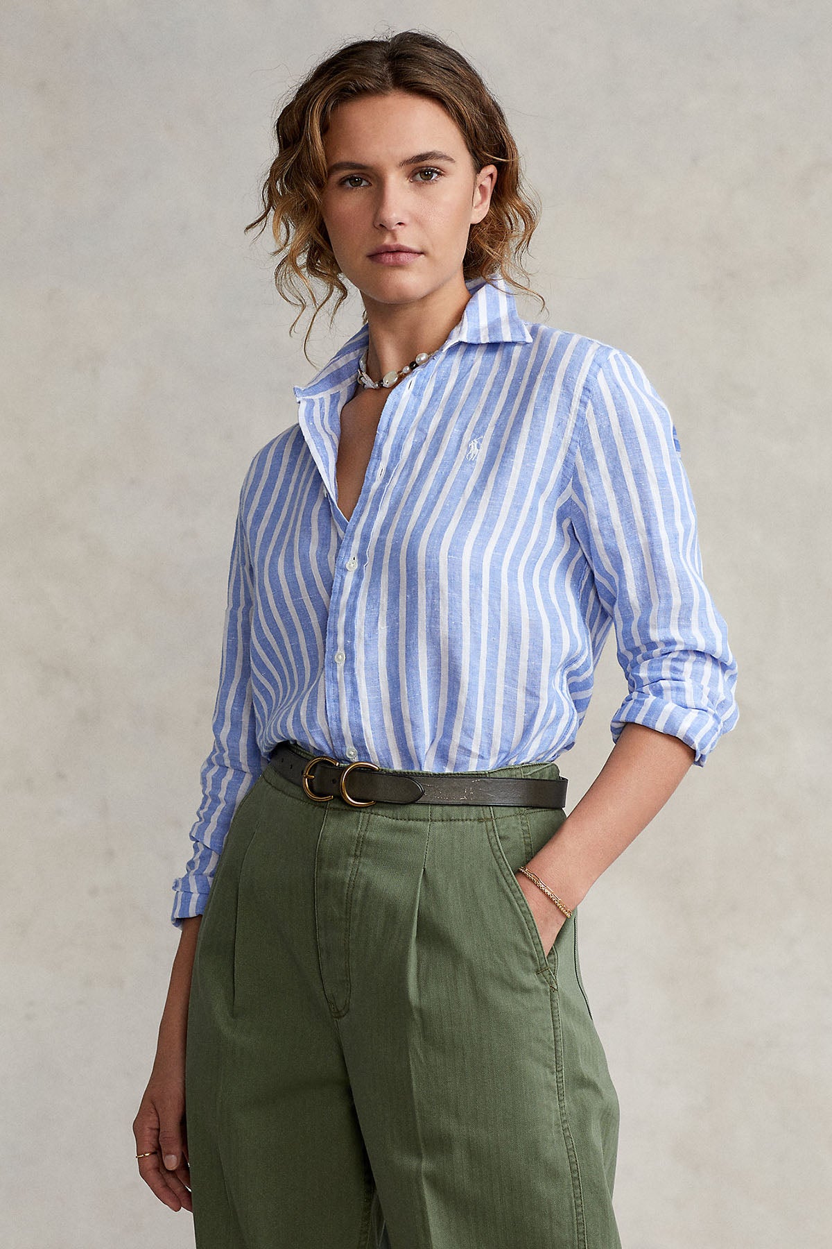 Polo Ralph Lauren Relaxed Fit Keten Gömlek-Libas Trendy Fashion Store