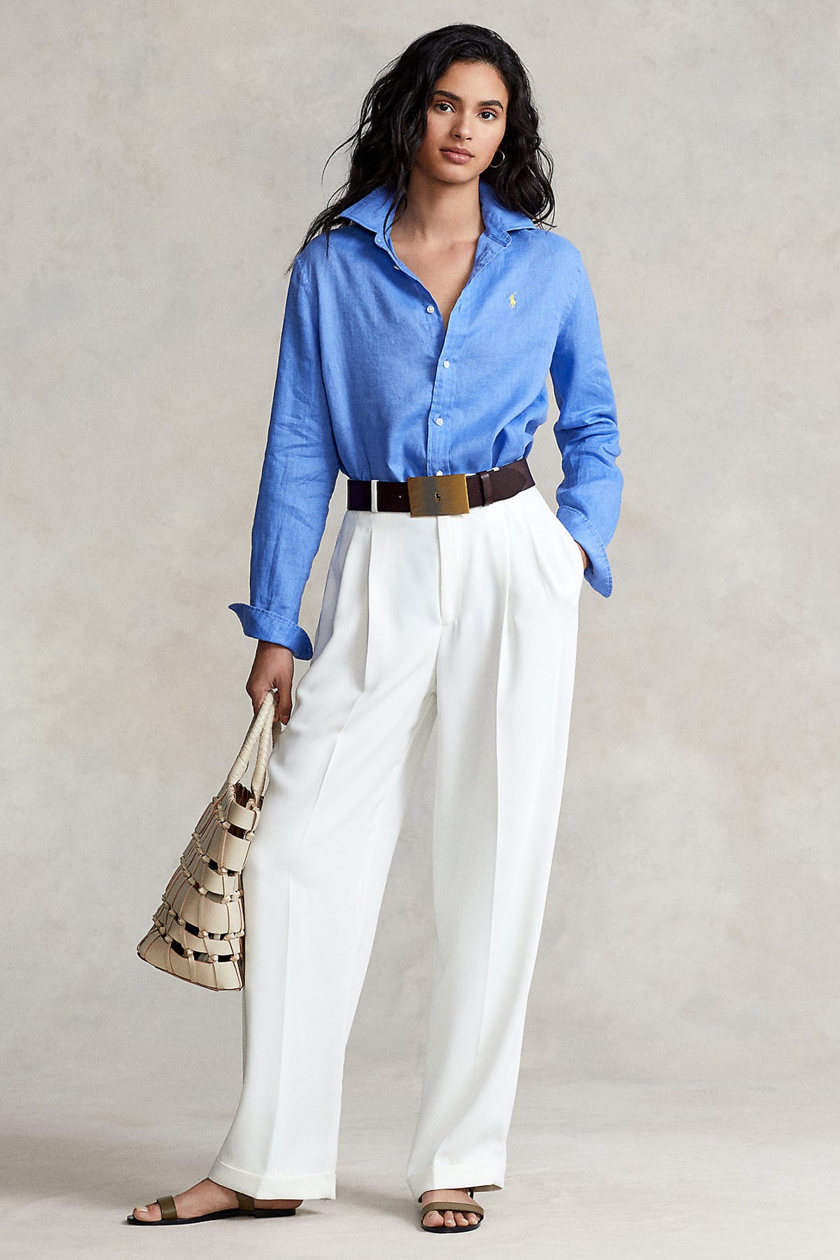 Polo Ralph Lauren Relaxed Fit Keten Gömlek-Libas Trendy Fashion Store