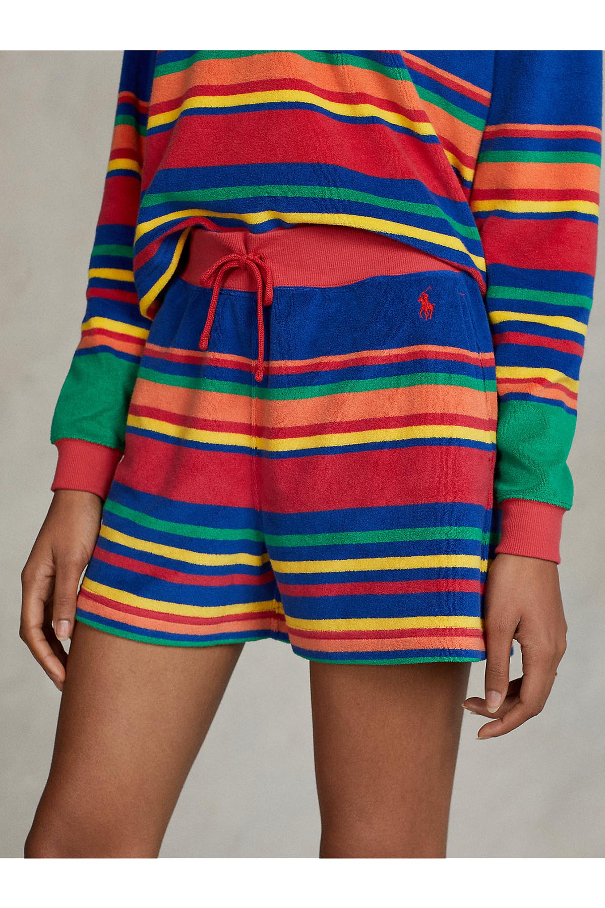 Polo Ralph Lauren Yüksek Bel Havlu Kumaş Şort-Libas Trendy Fashion Store