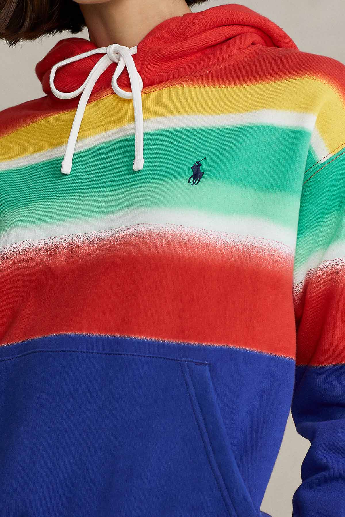 Polo Ralph Lauren Renk Bloklu Kapüşonlu Sweatshirt-Libas Trendy Fashion Store