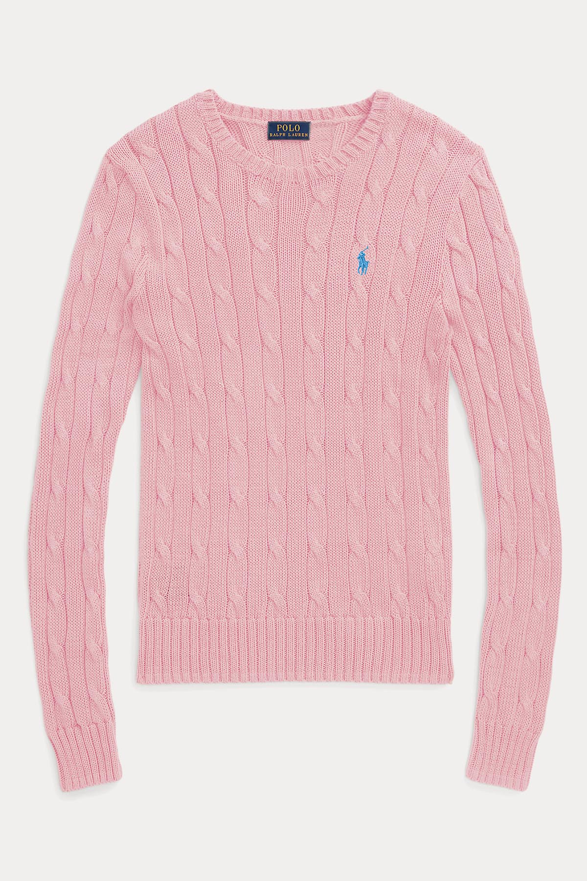 Polo Ralph Lauren Pima Cotton Slim Fit Yuvarlak Yaka Saç Örgü Triko-Libas Trendy Fashion Store