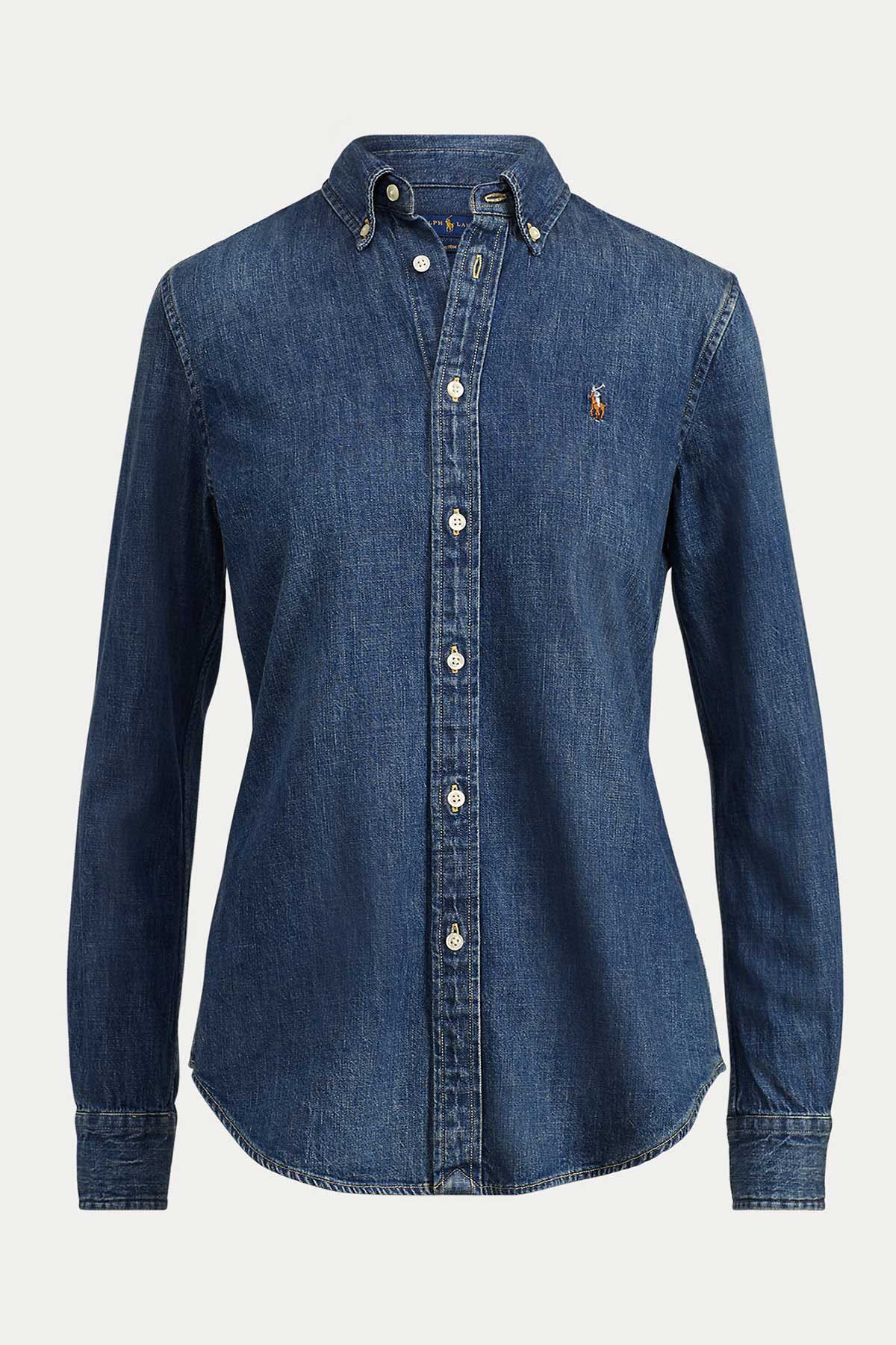 Polo Ralph Lauren Custom Fit Denim Gömlek-Libas Trendy Fashion Store