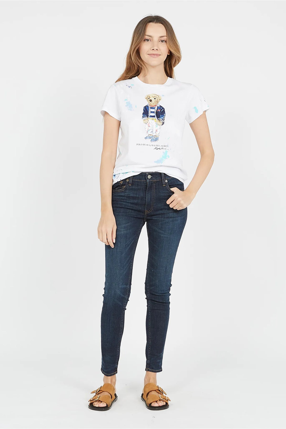 Polo Ralph Lauren Polo Bear Boya Efektli T-shirt-Libas Trendy Fashion Store