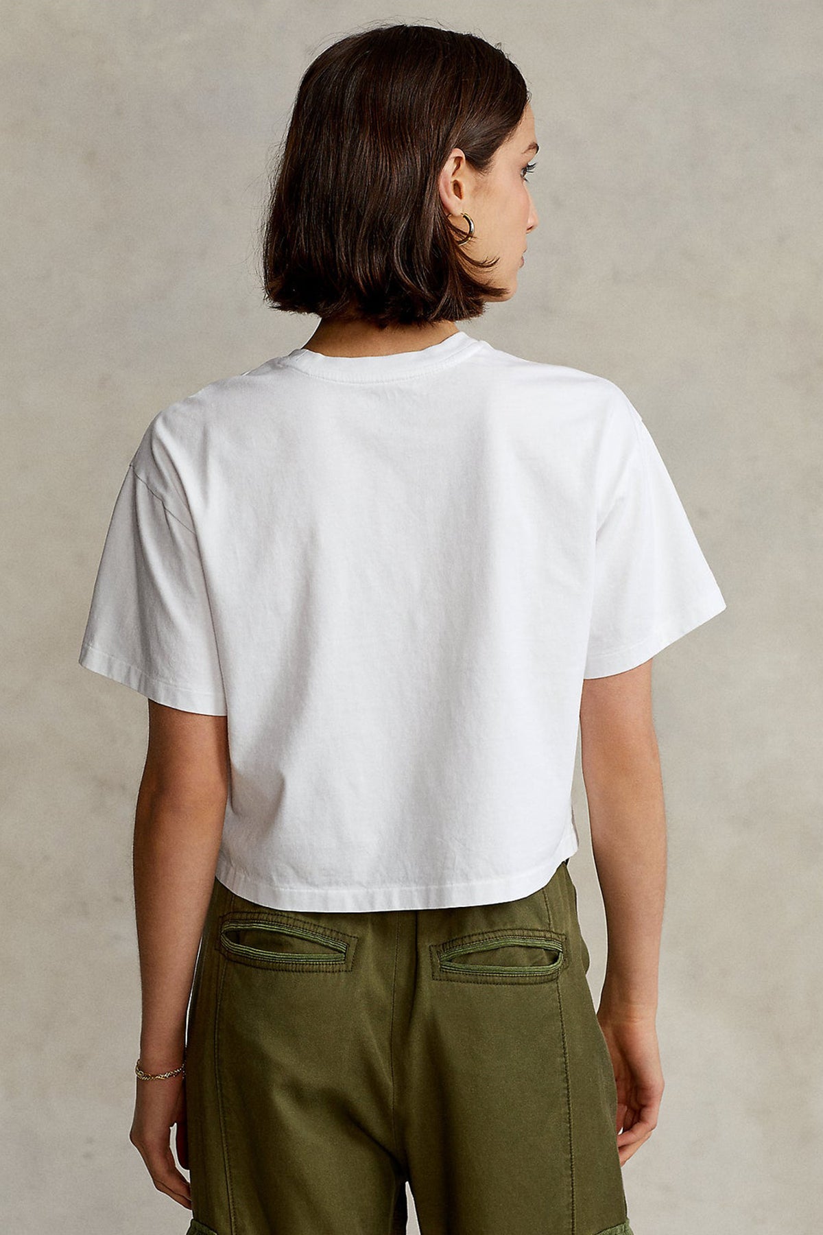 Polo Ralph Lauren Big Pony Logolu Crop T-shirt-Libas Trendy Fashion Store