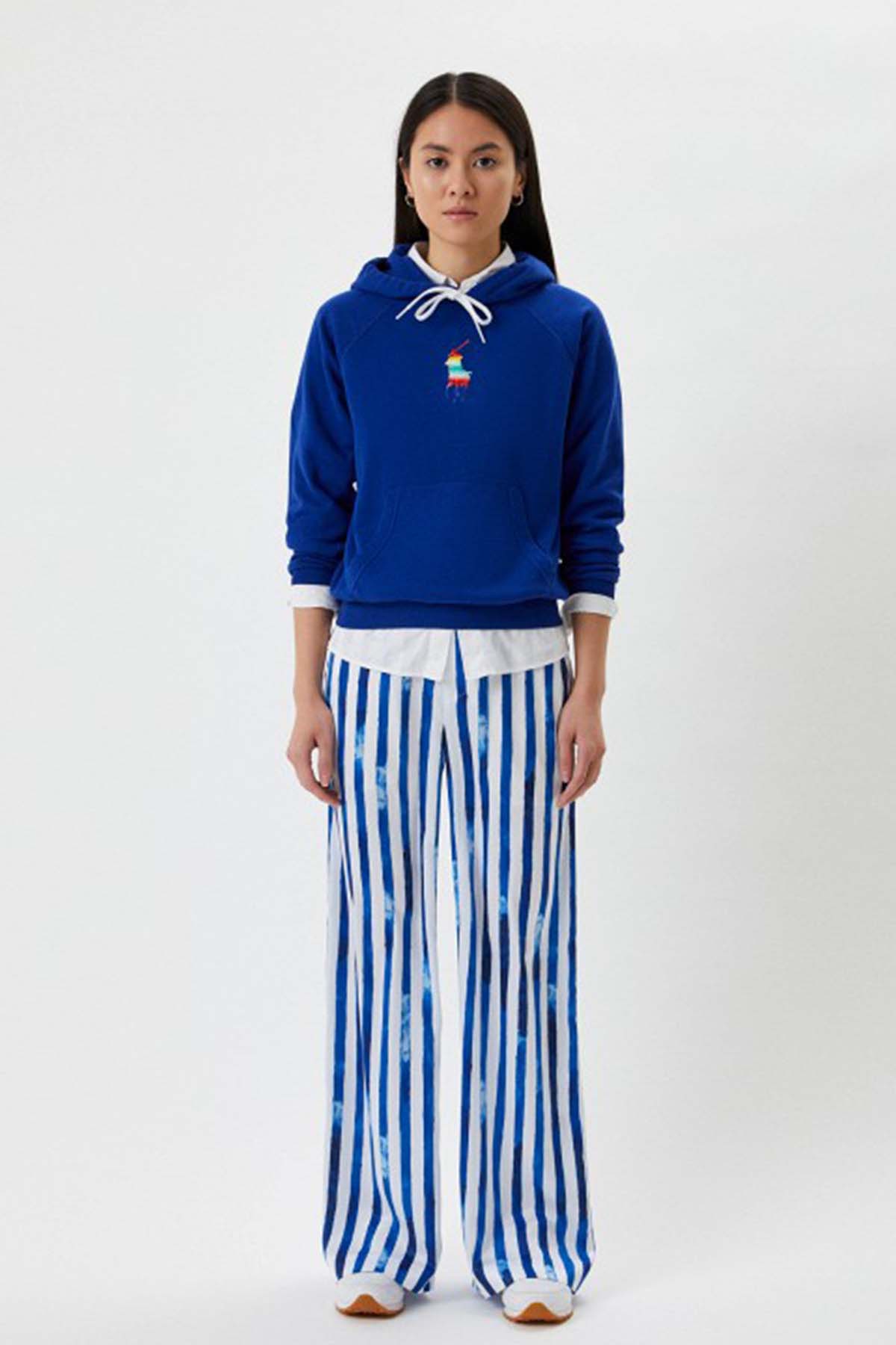 Polo Ralph Lauren Renkli Big Pony Logolu Kapüşonlu Sweatshirt-Libas Trendy Fashion Store