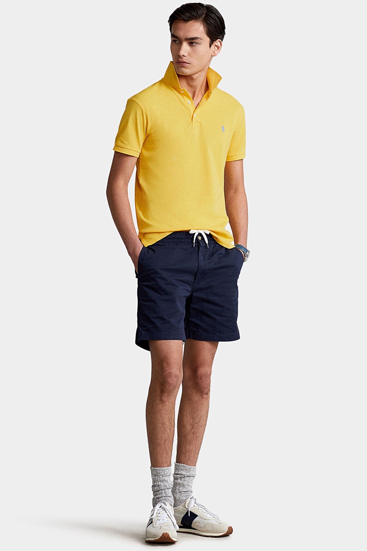 Polo Ralph Lauren Slim Fit Stretch Mesh Polo Yaka T-shirt-Libas Trendy Fashion Store