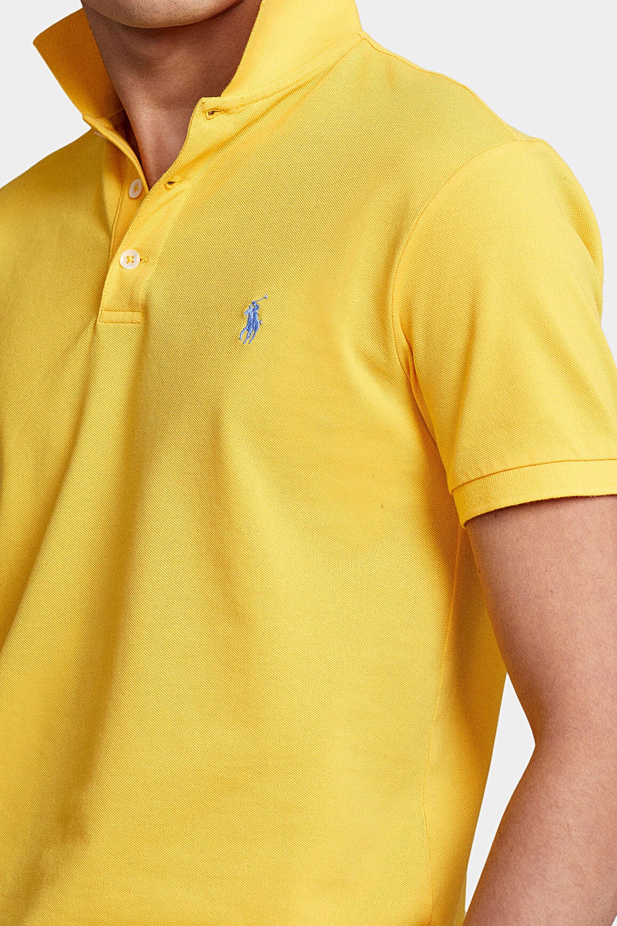 Polo Ralph Lauren Slim Fit Stretch Mesh Polo Yaka T-shirt-Libas Trendy Fashion Store