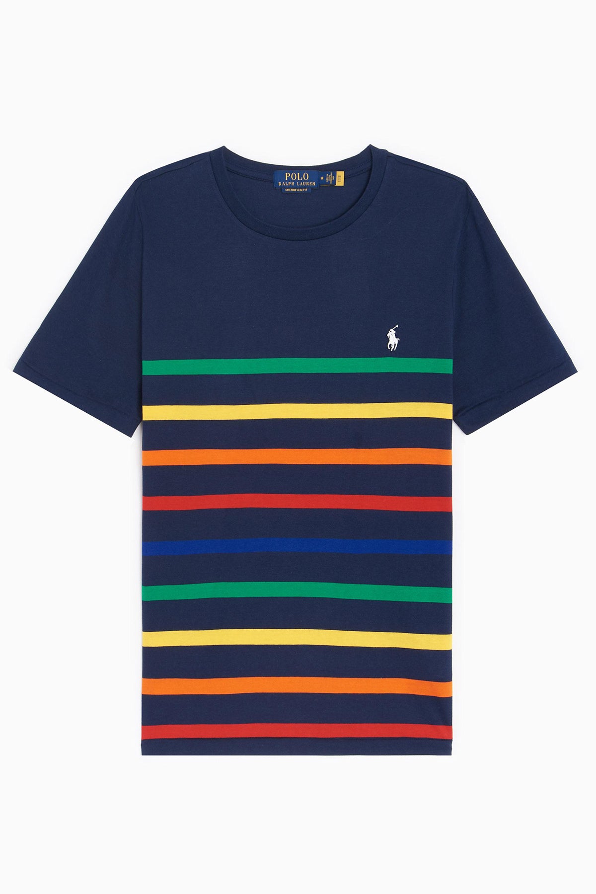 Polo Ralph Lauren Custom Slim Fit Renkli Şeritli T-shirt-Libas Trendy Fashion Store