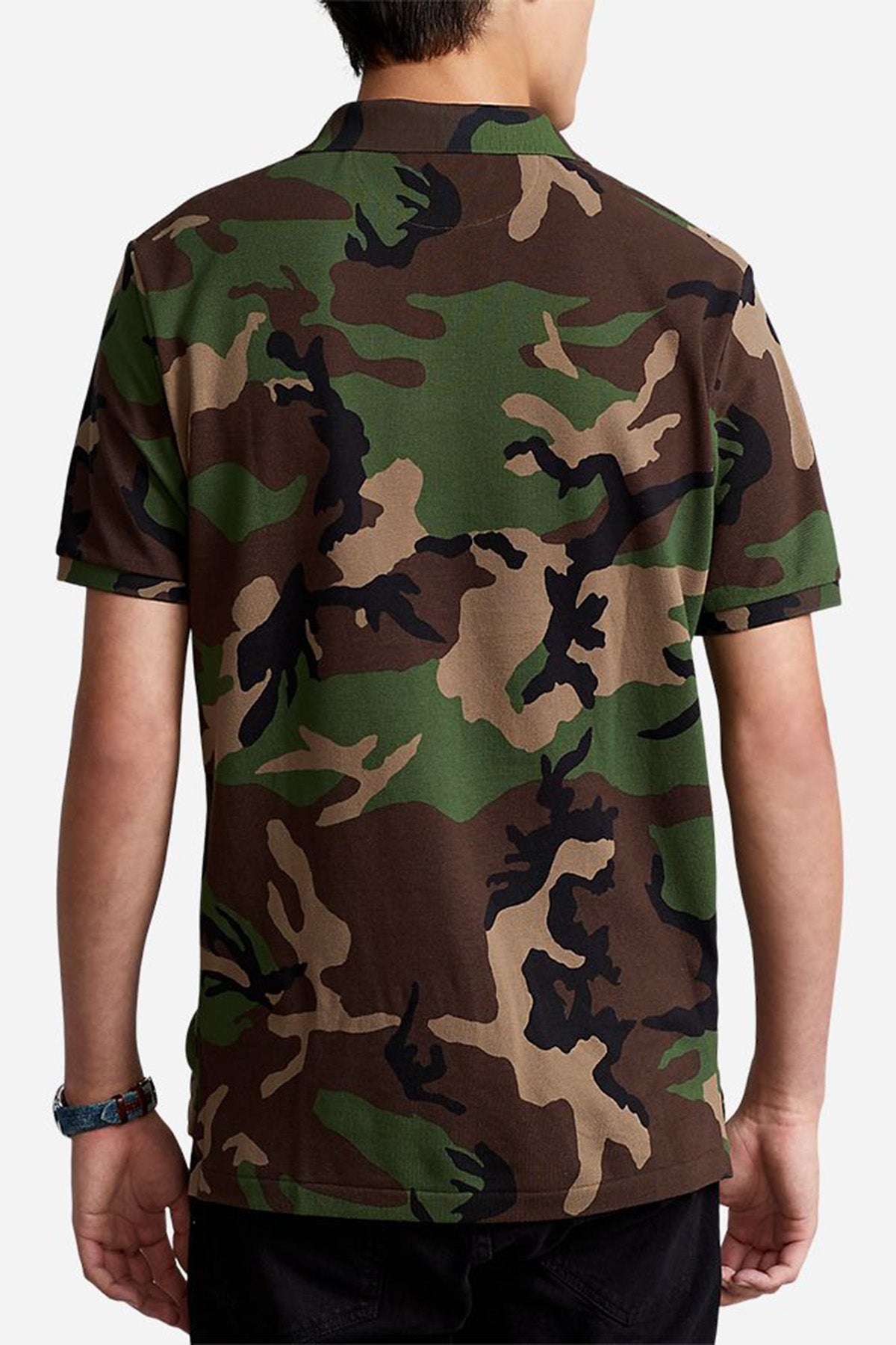 Polo Ralph Lauren Custom Slim Fit Polo Yaka Kamuflaj T-shirt-Libas Trendy Fashion Store