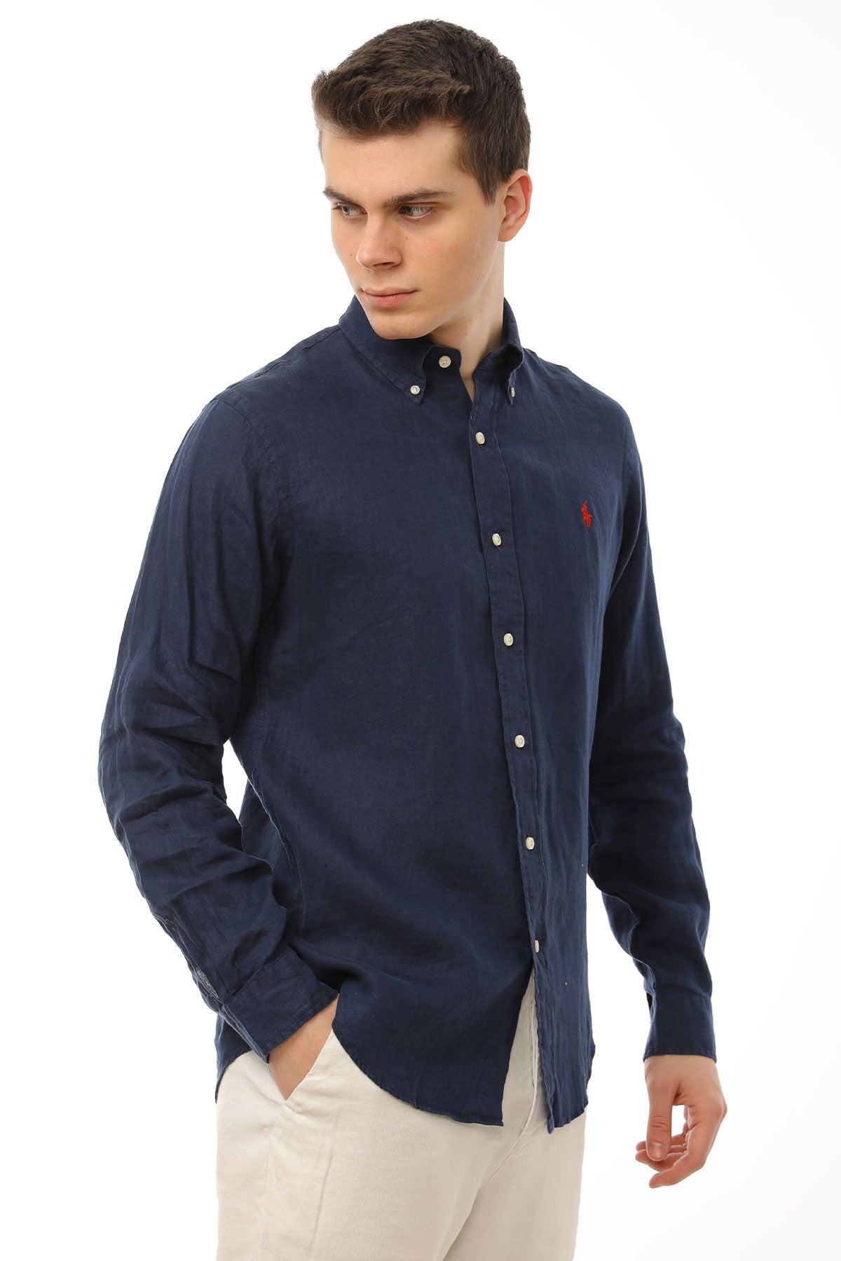 Polo Ralph Lauren Custom Fit Keten Gömlek-Libas Trendy Fashion Store