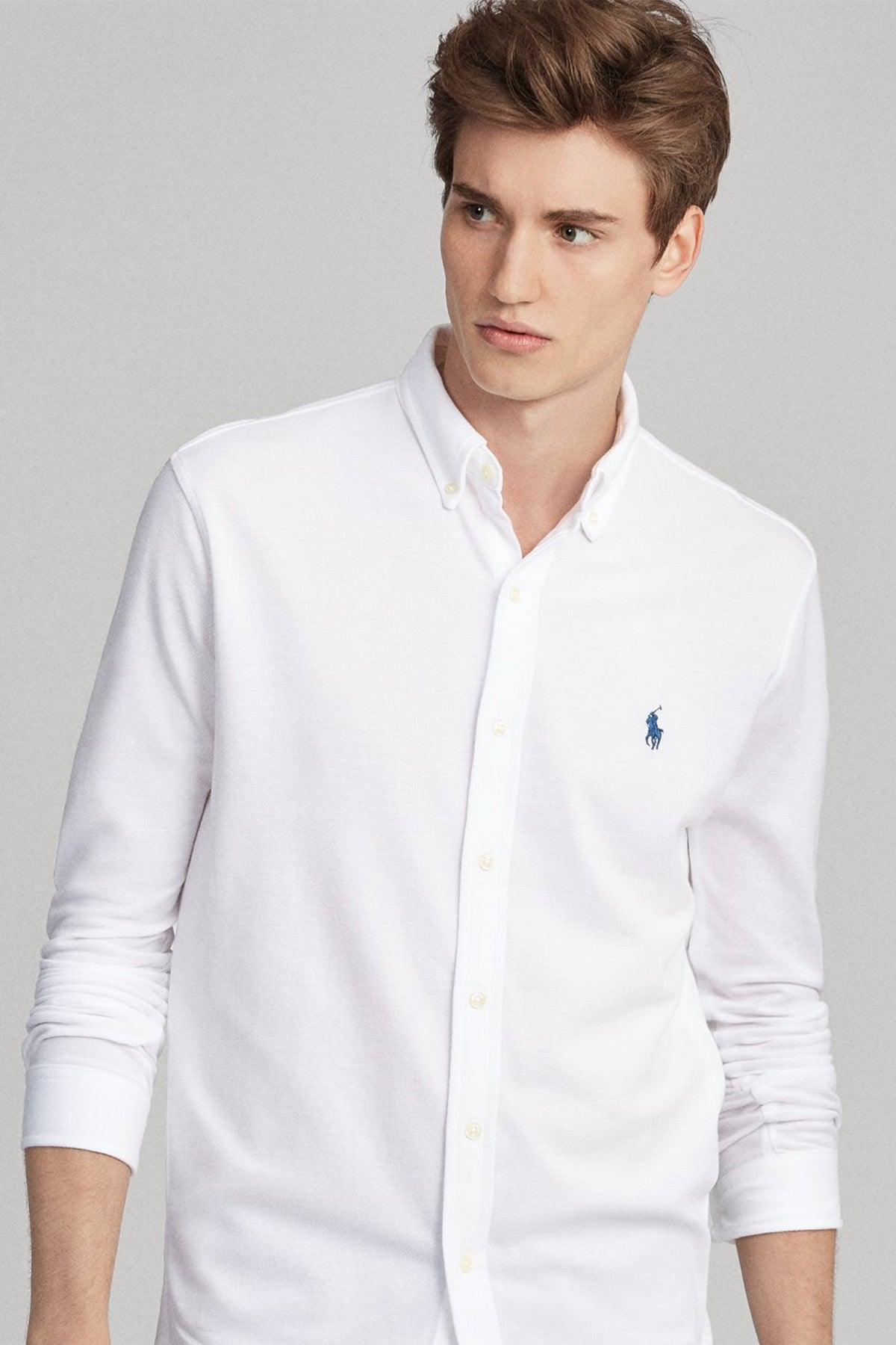 Polo Ralph Lauren Custom Fit Featherweight Mesh Gömlek-Libas Trendy Fashion Store