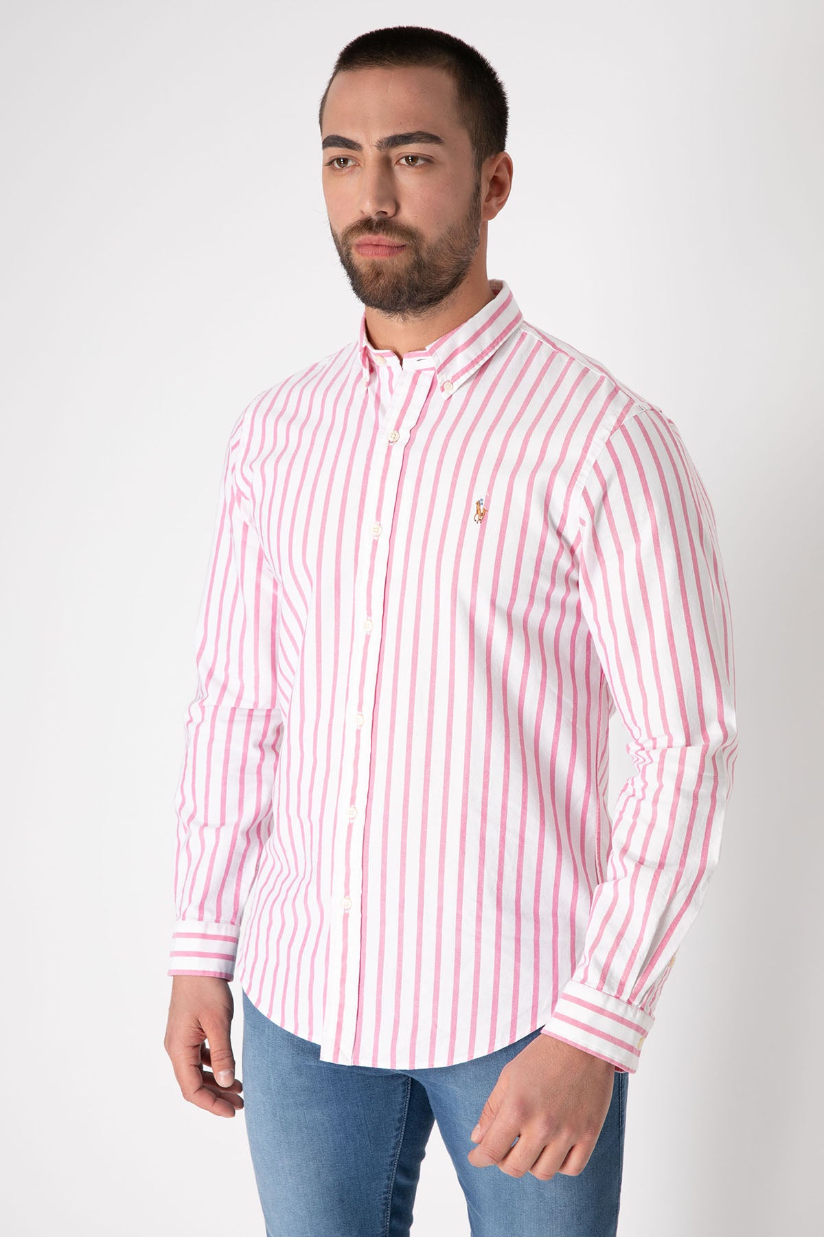 Polo Ralph Lauren Slim Fit Çizgili Oxford Gömlek-Libas Trendy Fashion Store