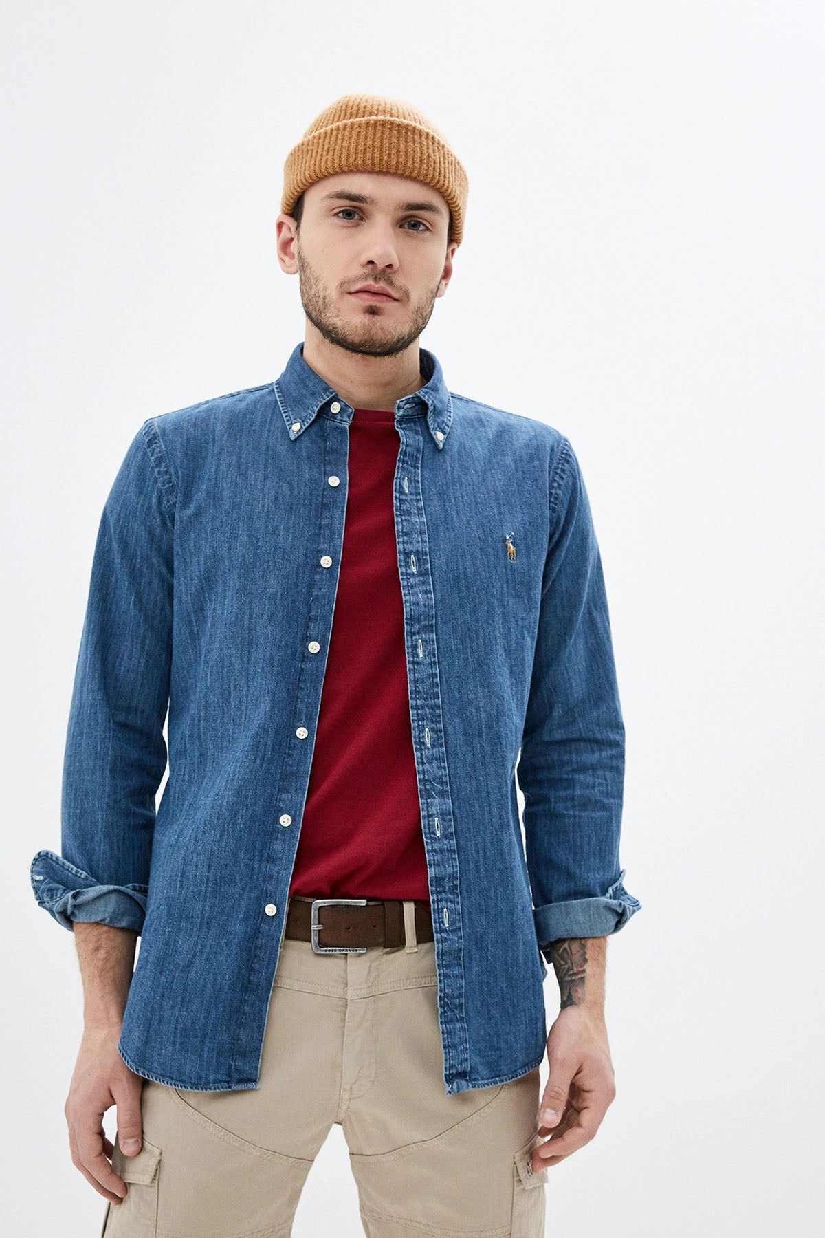 Polo Ralph Lauren Slim Fit Denim Gömlek-Libas Trendy Fashion Store