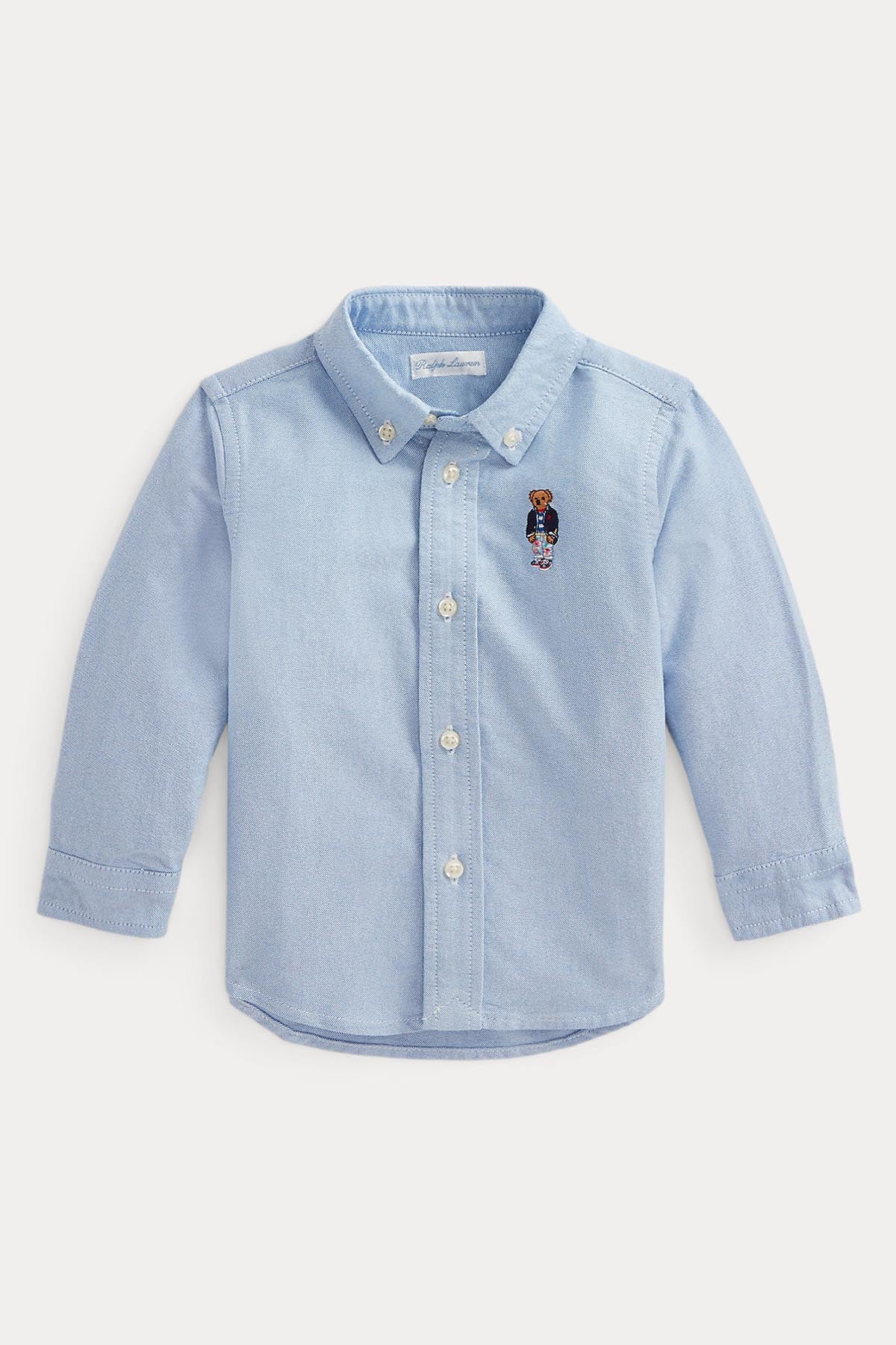 Polo Ralph Lauren Kids 12-24 Ay Erkek Bebek Polo Bear Oxford Gömlek-Libas Trendy Fashion Store