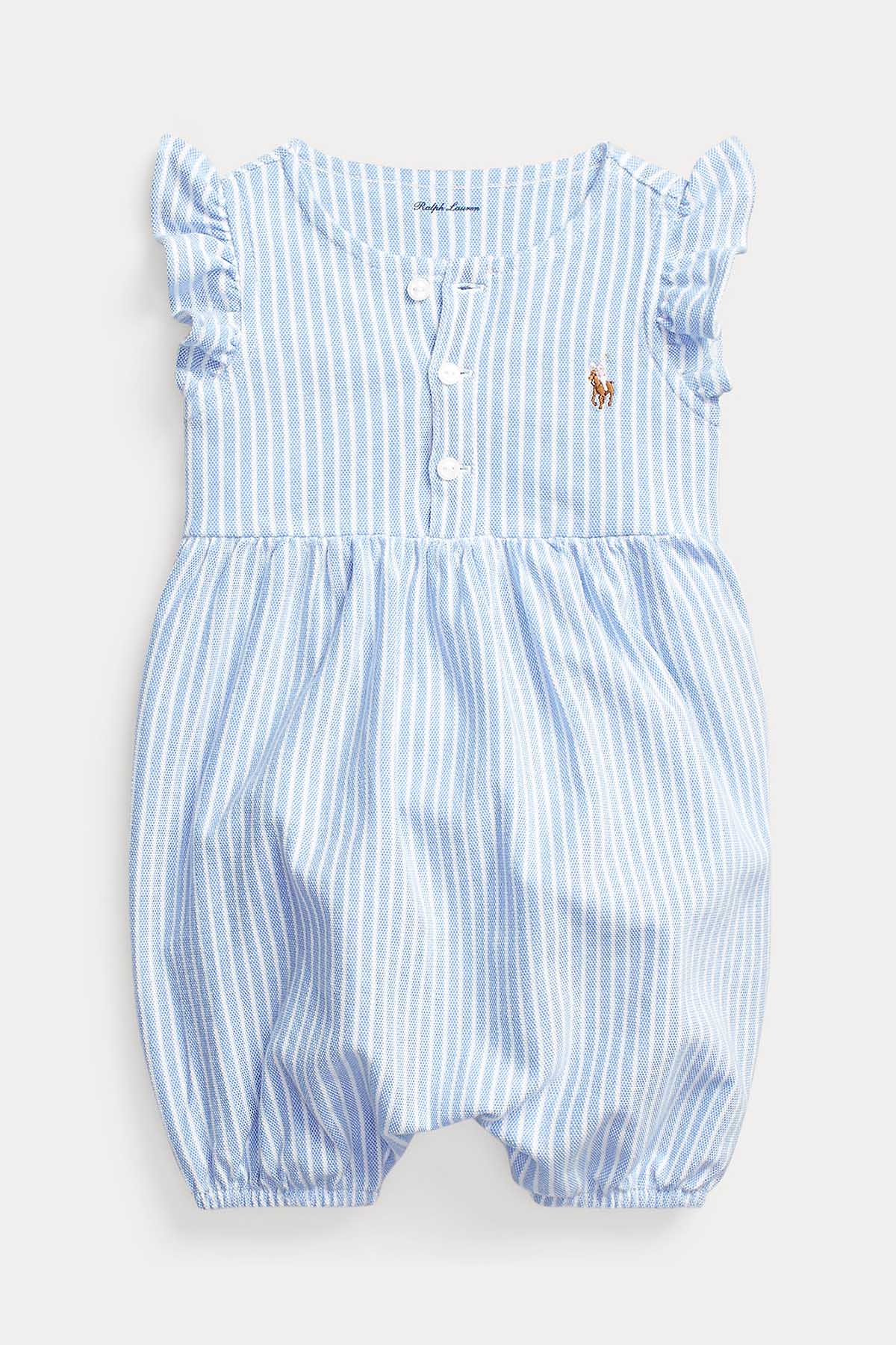 Polo Ralph Lauren Kids 6-9 Aylık Kız Bebek Çizgili Tulum-Libas Trendy Fashion Store