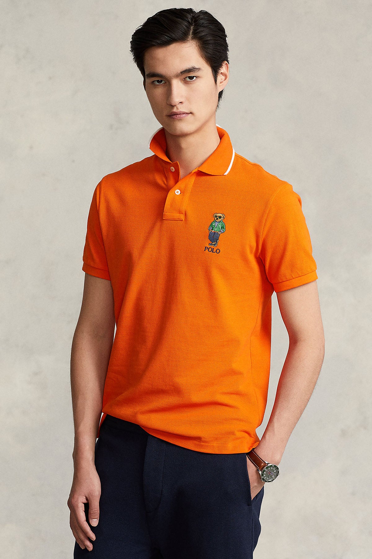 Polo Ralph Lauren Custom Slim Fit Polo Yaka Polo Bear T-shirt-Libas Trendy Fashion Store