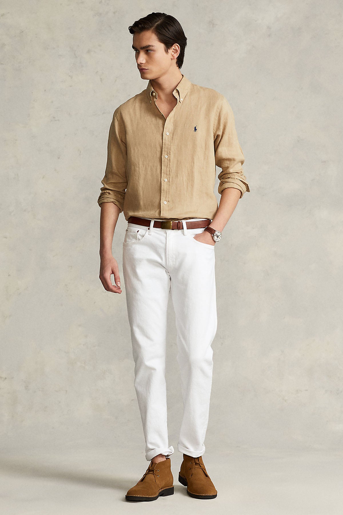 Polo Ralph Lauren Slim Fit Keten Gömlek-Libas Trendy Fashion Store