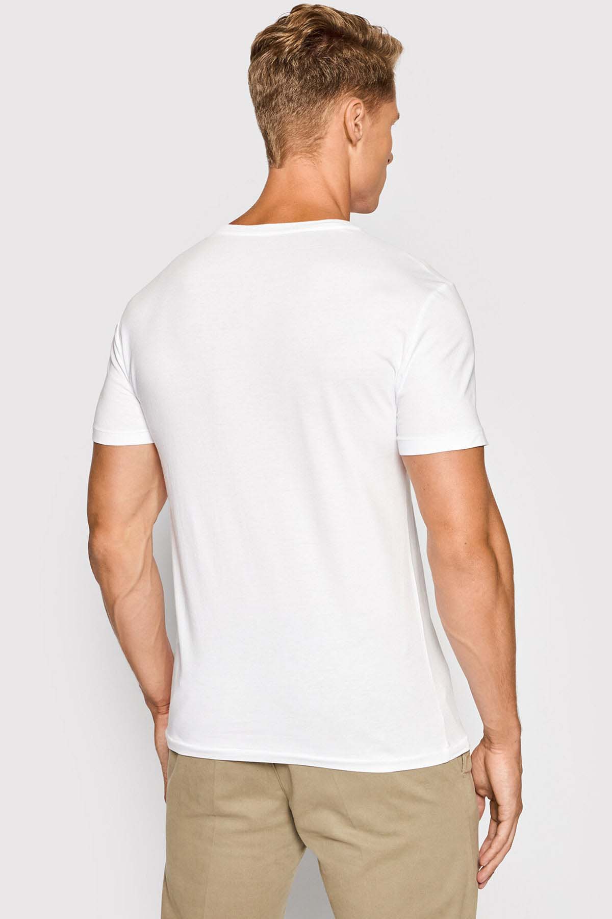 Polo Ralph Lauren Custom Slim Fit V Yaka T-shirt-Libas Trendy Fashion Store