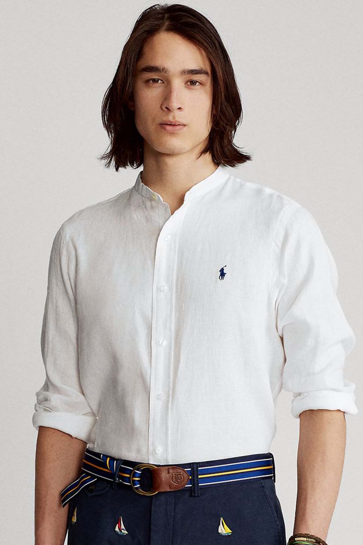 Polo Ralph Lauren Slim Fit Hakim Yaka Keten Gömlek-Libas Trendy Fashion Store