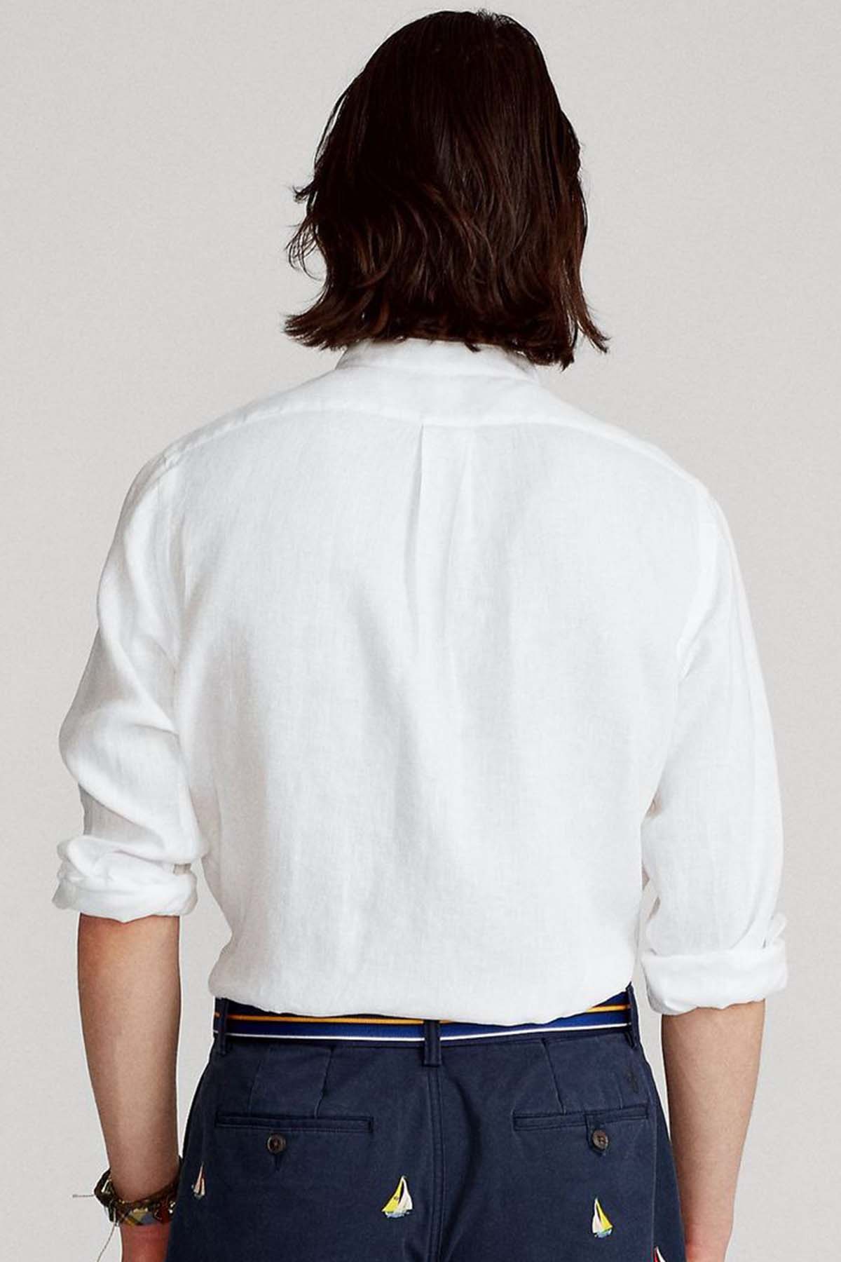 Polo Ralph Lauren Slim Fit Hakim Yaka Keten Gömlek-Libas Trendy Fashion Store