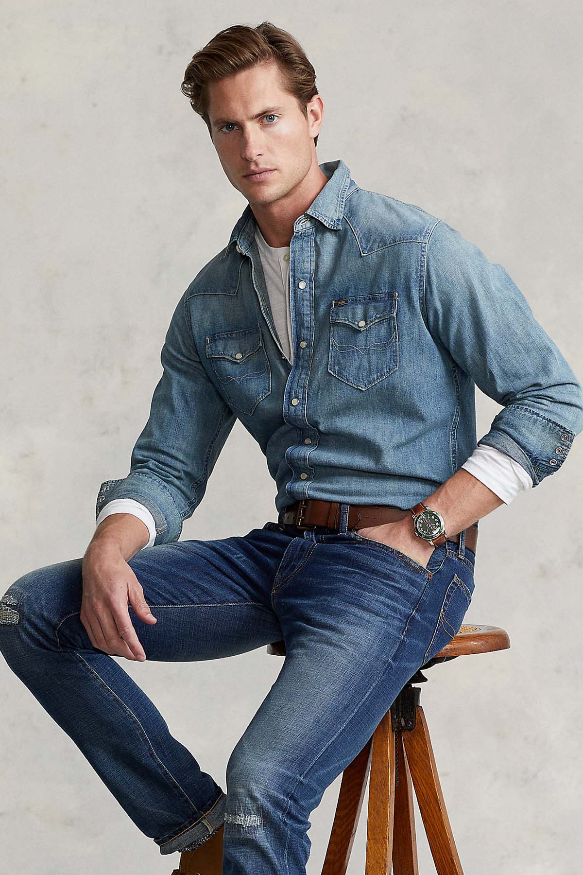 Polo Ralph Lauren Kapaklı Cepli Denim Gömlek-Libas Trendy Fashion Store