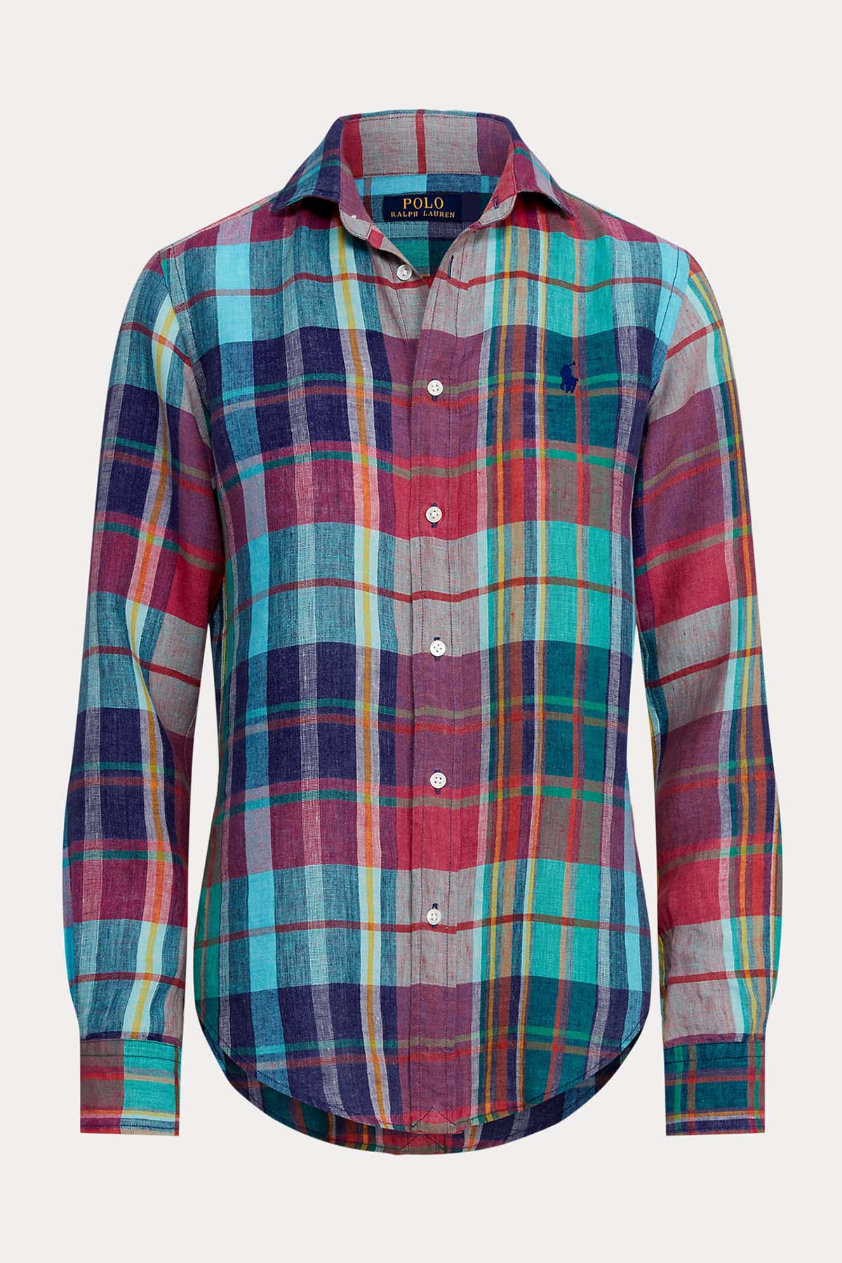 Polo Ralph Lauren Classic Fit Ekose Keten Gömlek-Libas Trendy Fashion Store