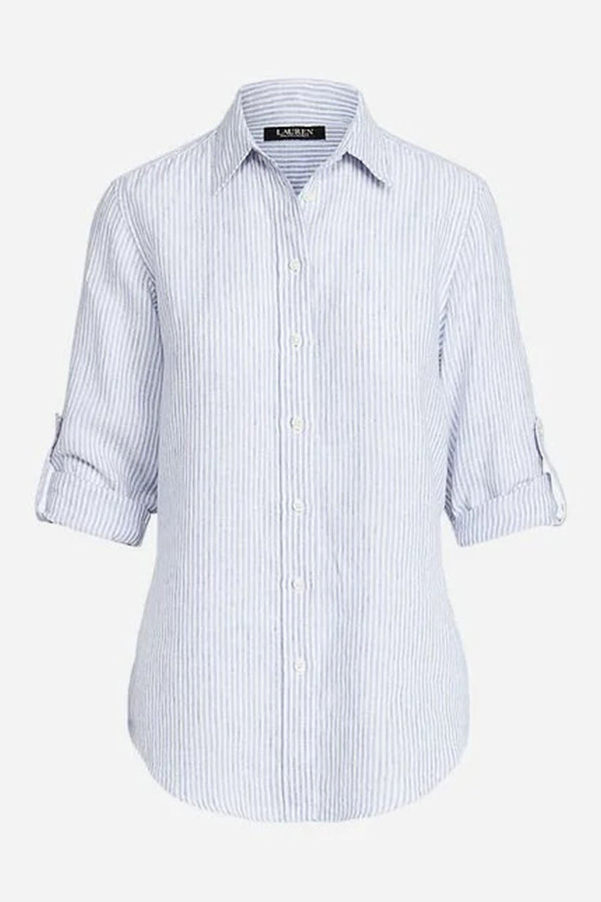 Polo Ralph Lauren Çizgili Keten Gömlek-Libas Trendy Fashion Store