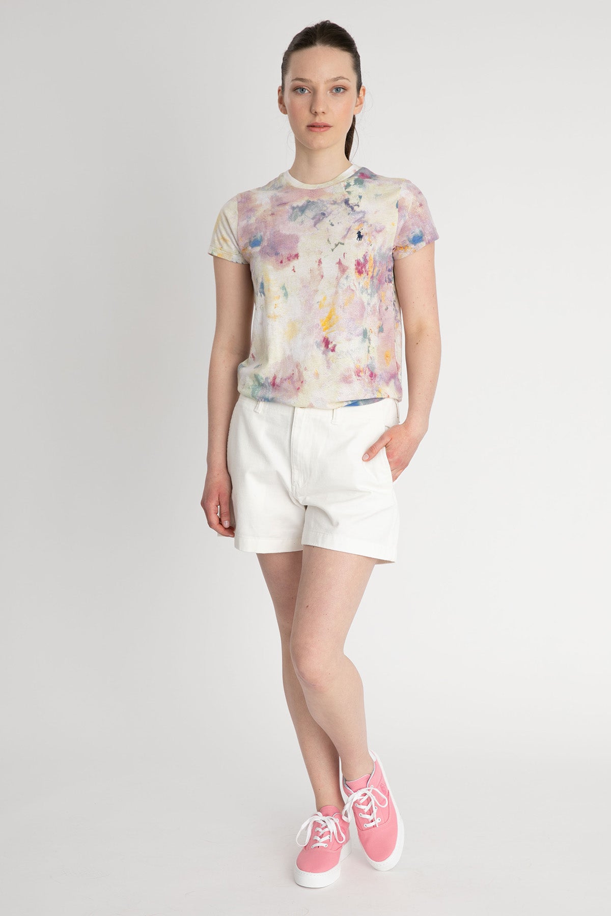 Polo Ralph Lauren Yuvarlak Yaka Batik T-shirt-Libas Trendy Fashion Store