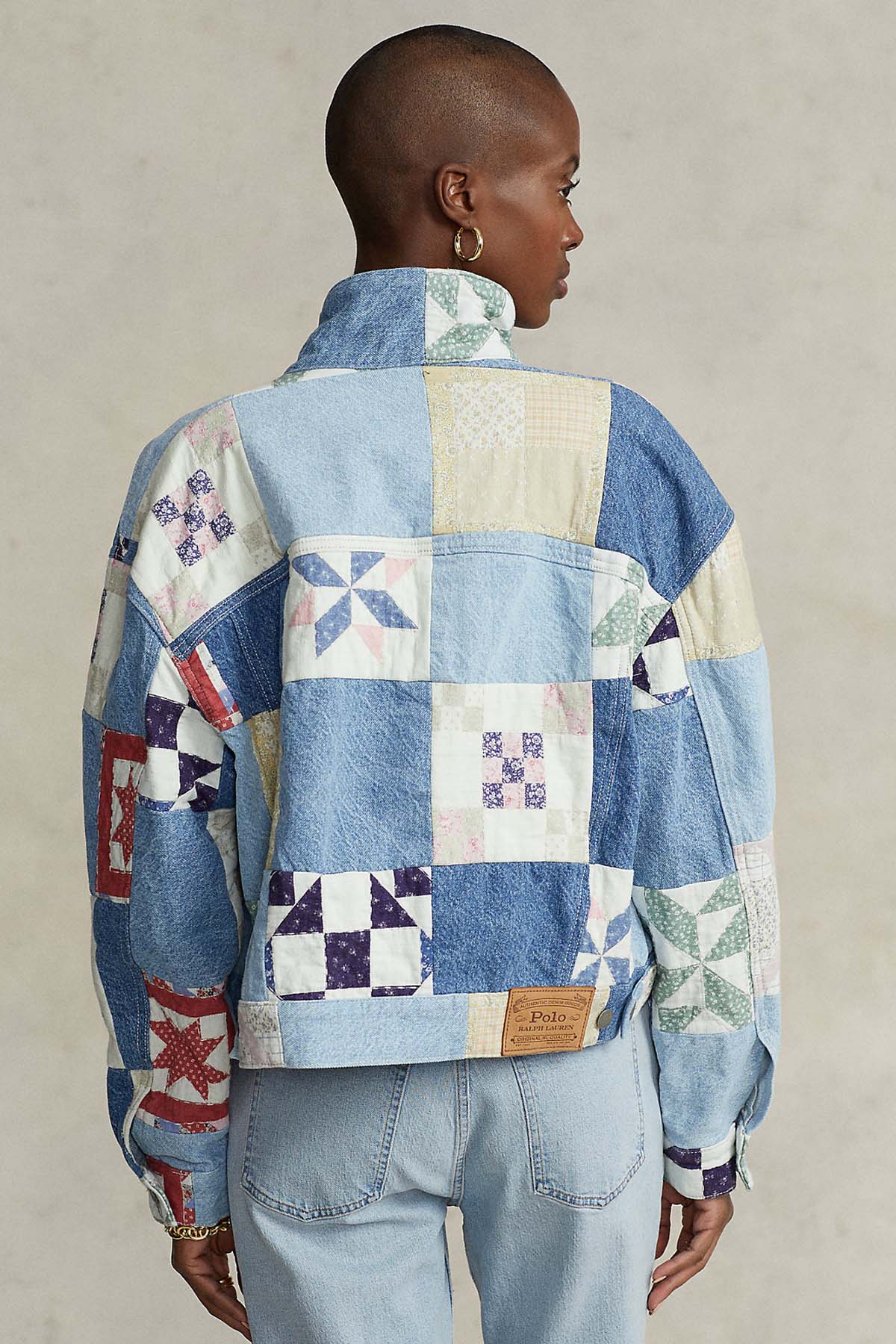 Polo Ralph Lauren Geniş Kesim Denim Patchwork Ceket-Libas Trendy Fashion Store