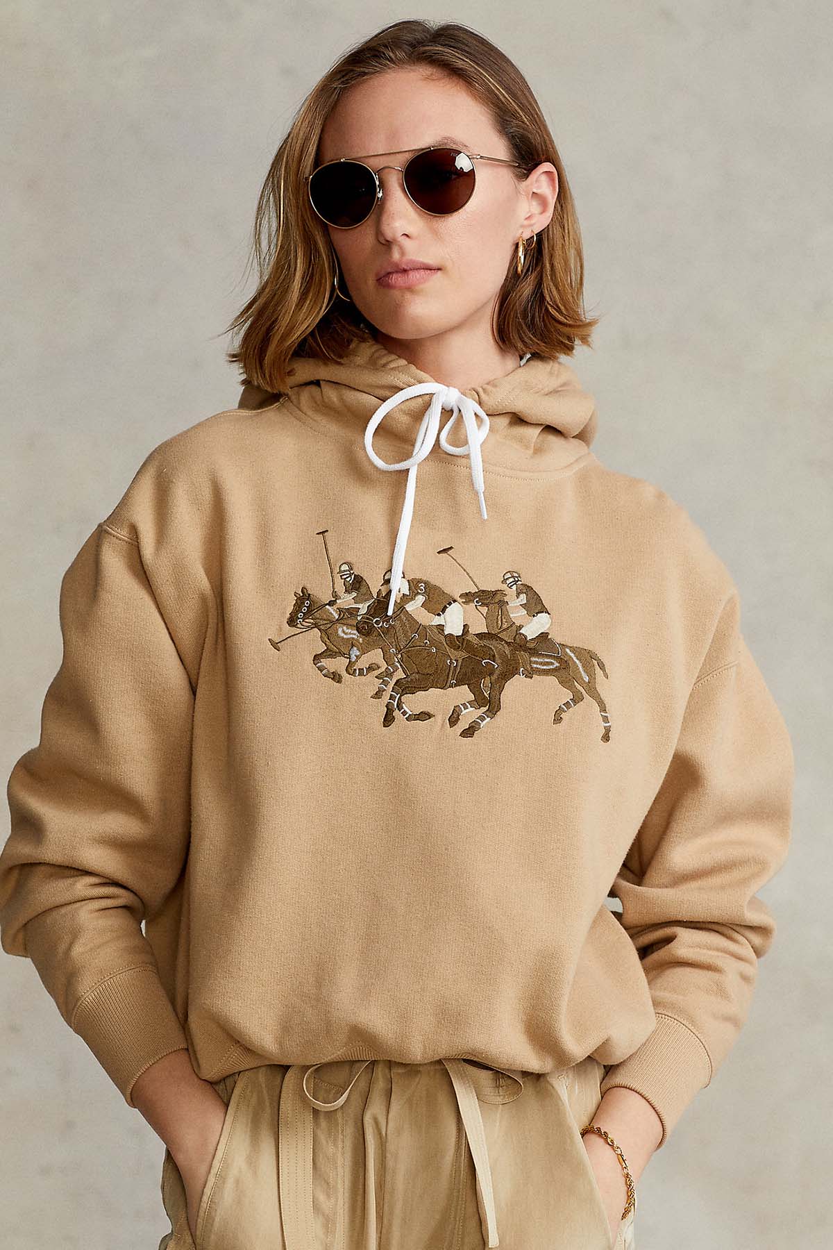Polo Ralph Lauren Triple Pony Custom Fit Kapüşonlu Sweatshirt-Libas Trendy Fashion Store