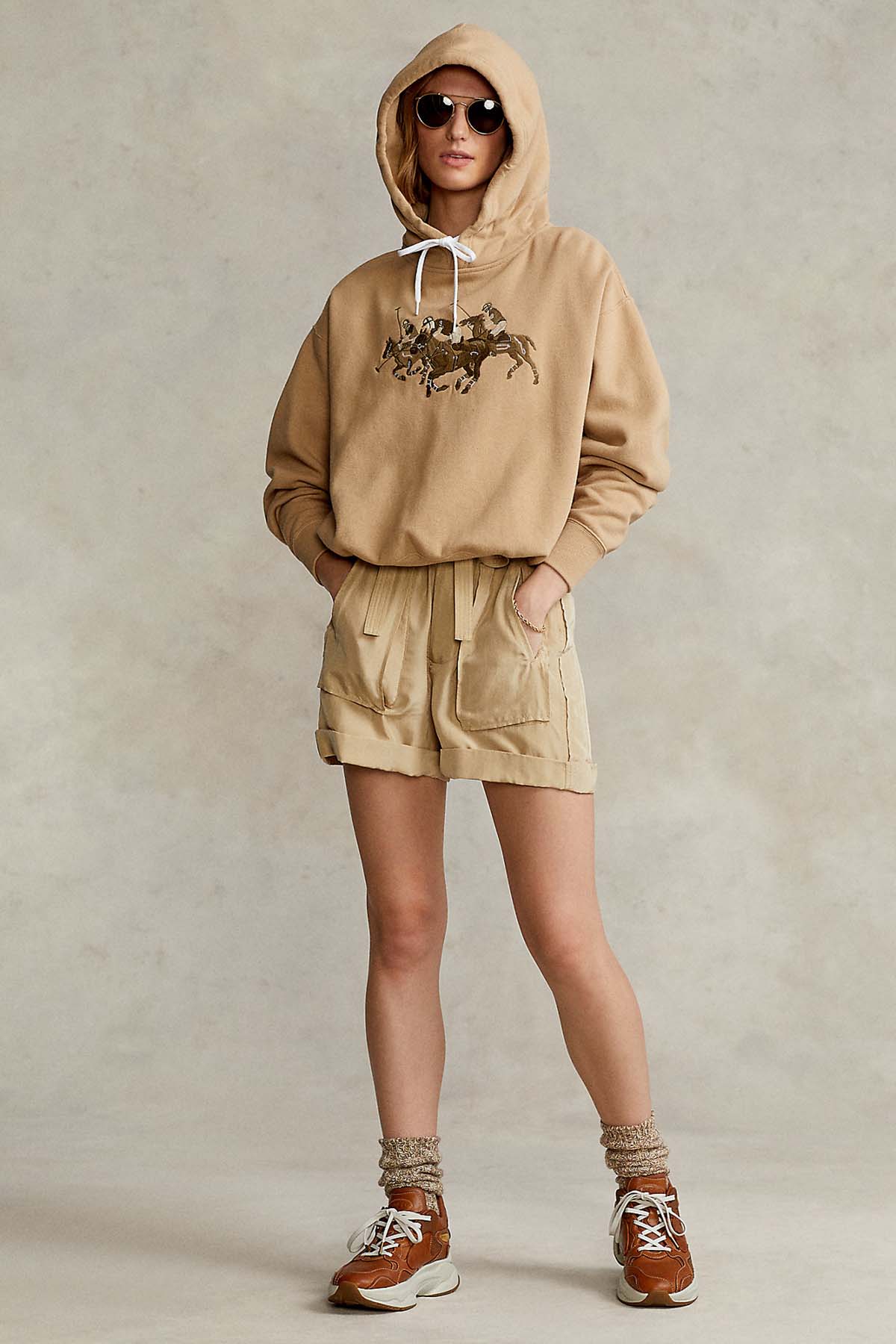 Polo Ralph Lauren Triple Pony Custom Fit Kapüşonlu Sweatshirt-Libas Trendy Fashion Store