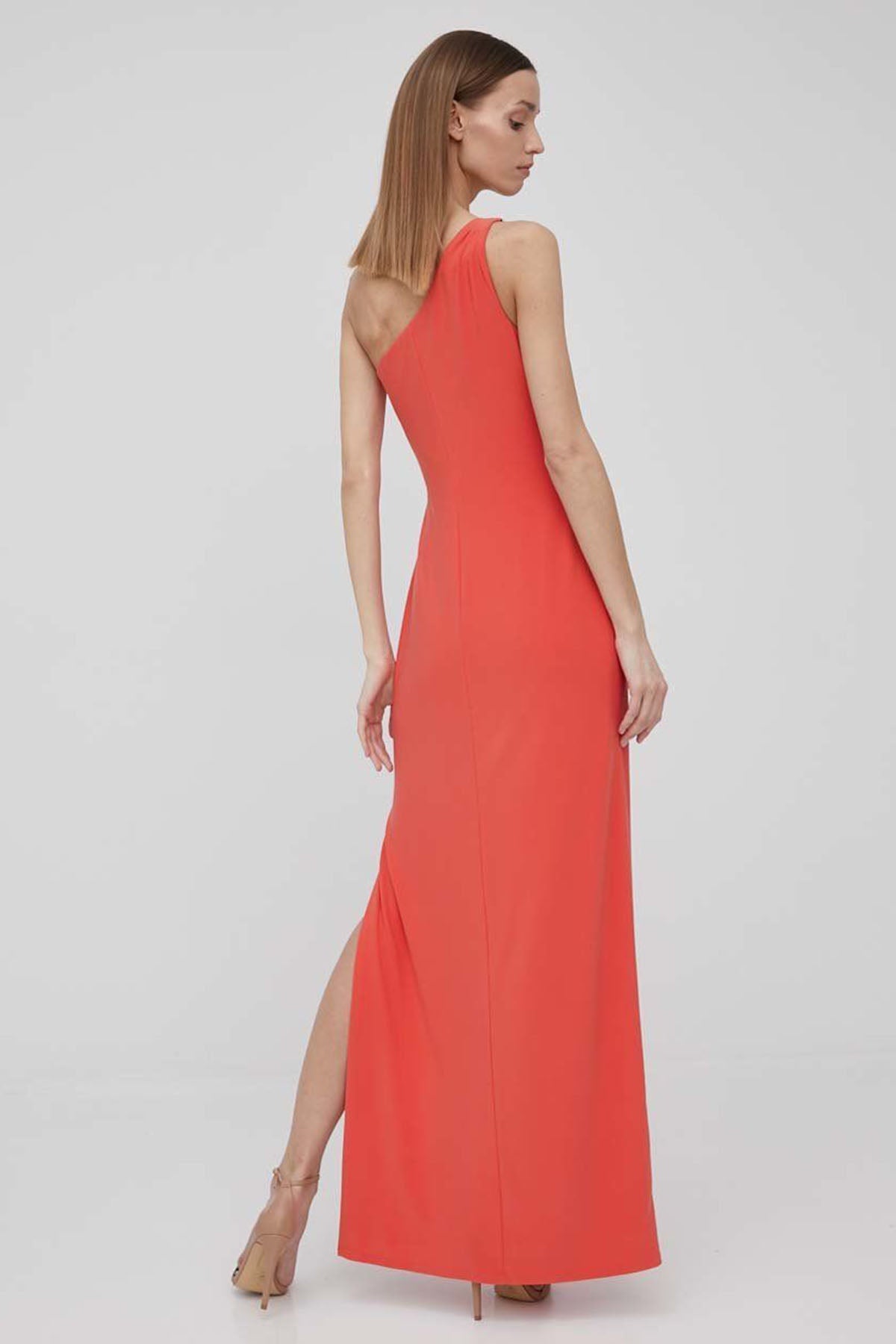 Polo Ralph Lauren Tek Omuz Yırtmaçlı Abiye Elbise-Libas Trendy Fashion Store