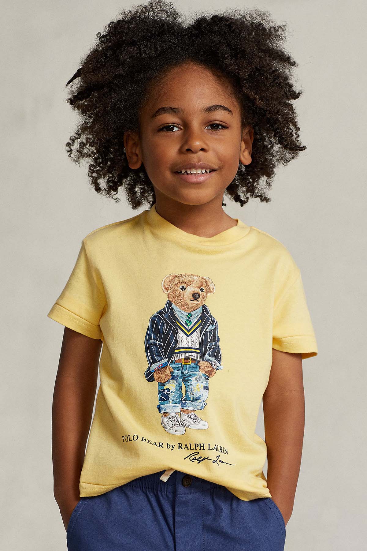 Polo Ralph Lauren Kids 5-6 Yaş Erkek Çocuk Polo Bear T-shirt-Libas Trendy Fashion Store