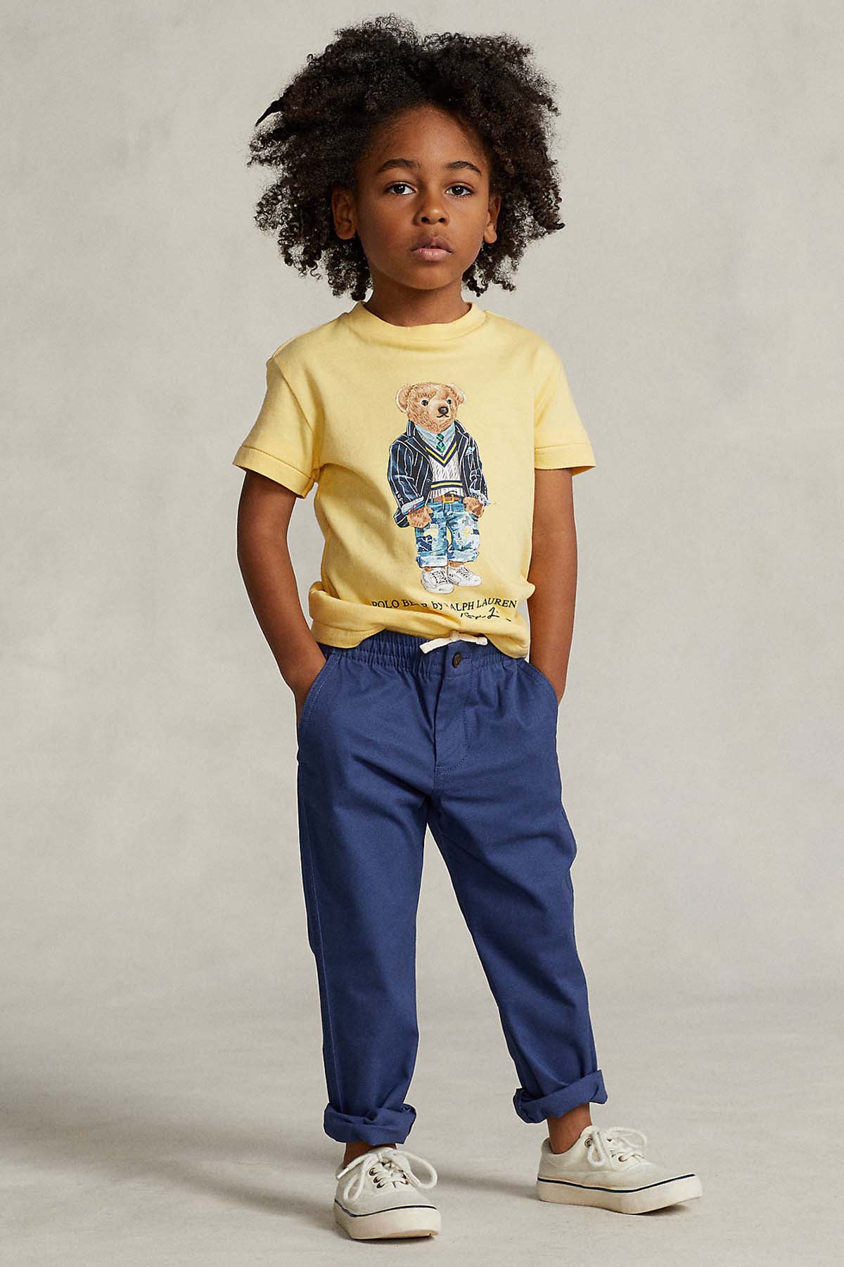 Polo Ralph Lauren Kids 5-6 Yaş Erkek Çocuk Polo Bear T-shirt-Libas Trendy Fashion Store