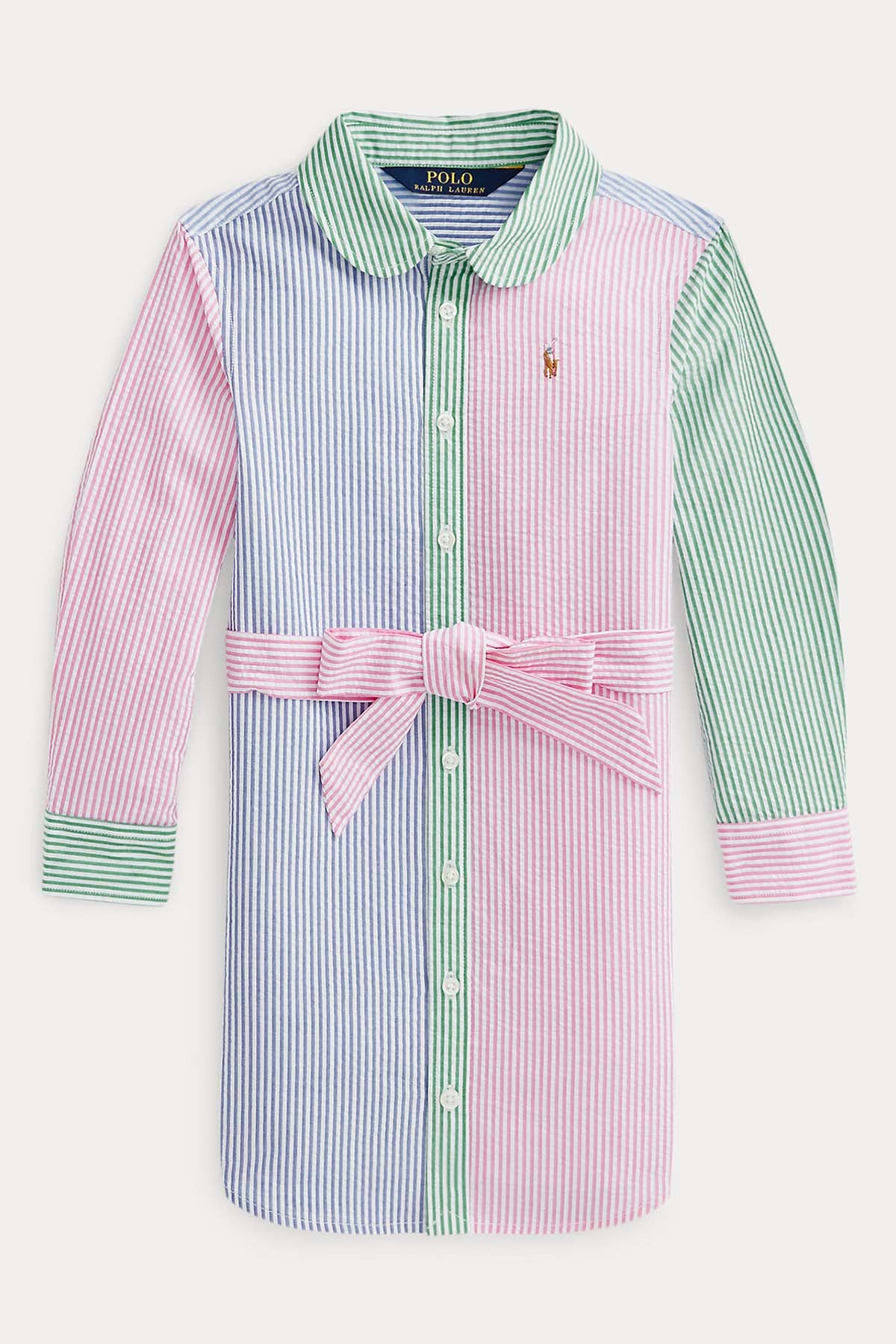 Polo Ralph Lauren Kids 4 Yaş Kız Çocuk Kuşaklı Gömlek Elbise-Libas Trendy Fashion Store