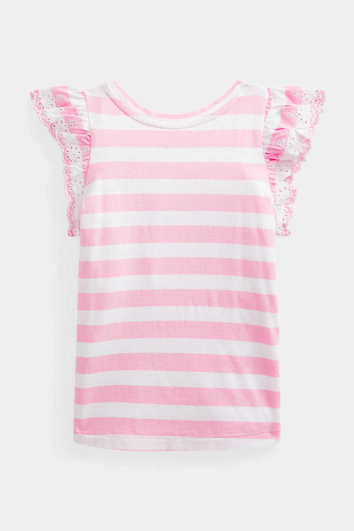 Polo Ralph Lauren Kids 2-4 Yaş Kız Çocuk Fırfırlı Kollu T-shirt-Libas Trendy Fashion Store