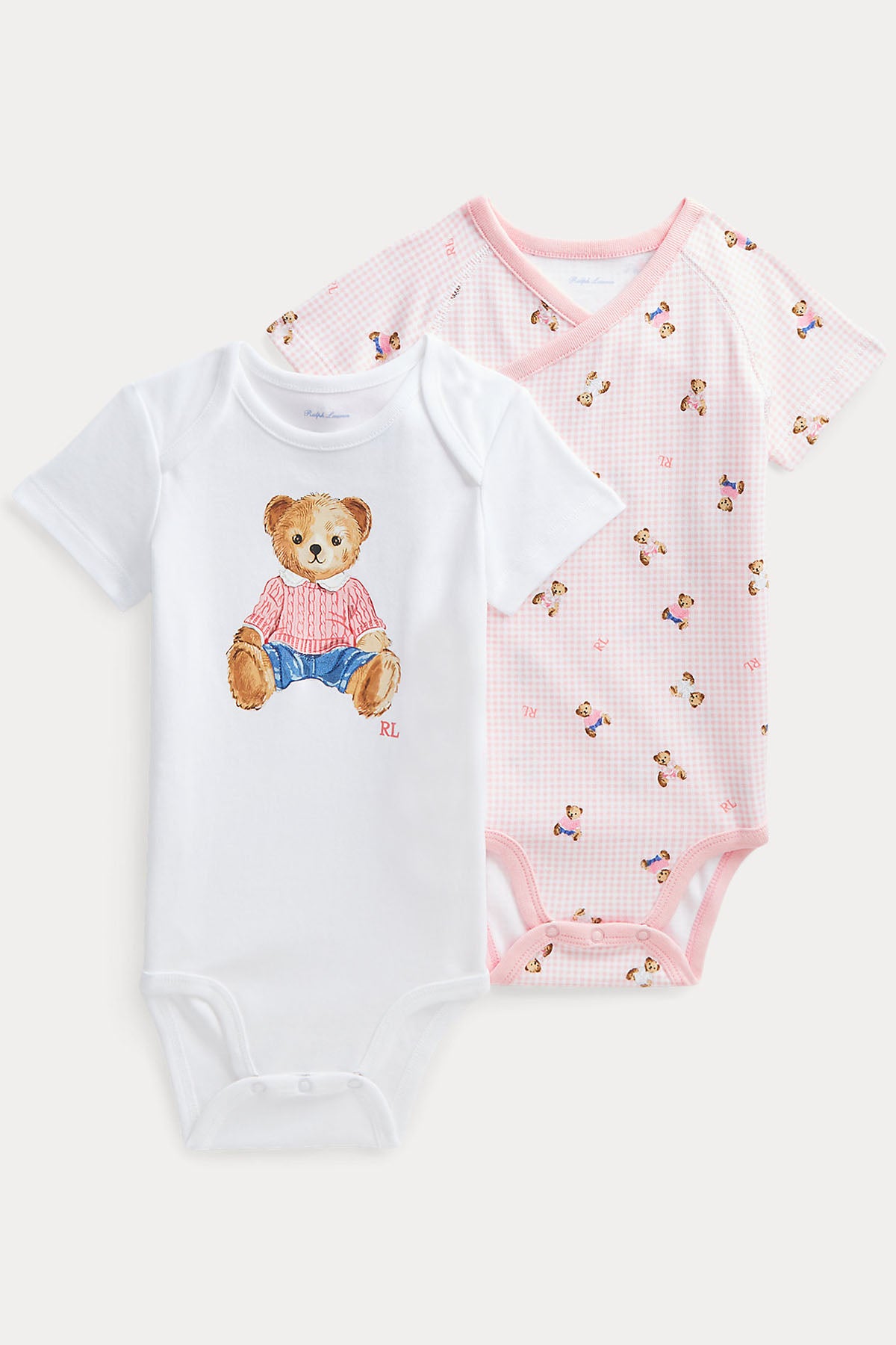Polo Ralph Lauren Kids 3-6 Aylık Kız Bebek Polo Bear Tulum Set-Libas Trendy Fashion Store