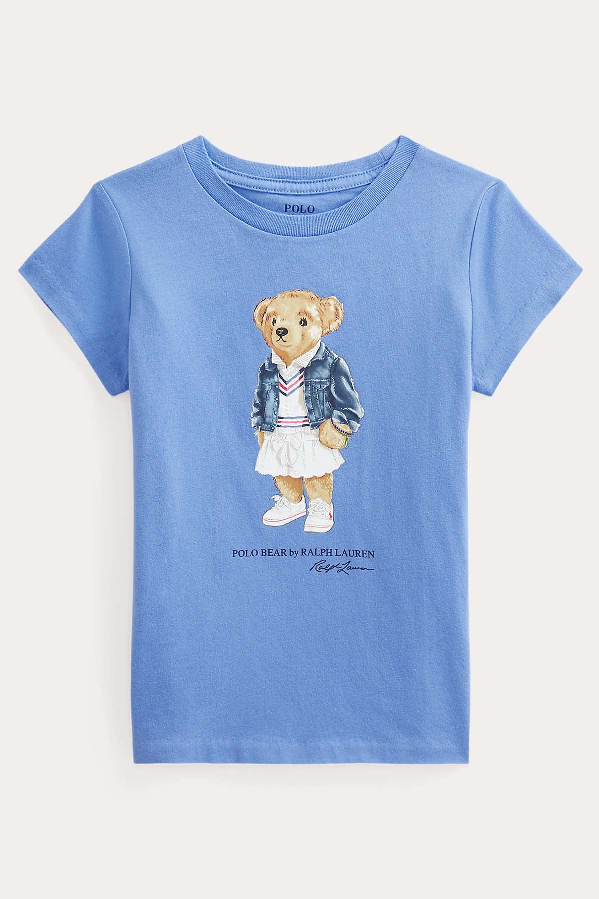 Polo Ralph Lauren Kids 2-4 Yaş Kız Çocuk Polo Bear T-shirt-Libas Trendy Fashion Store